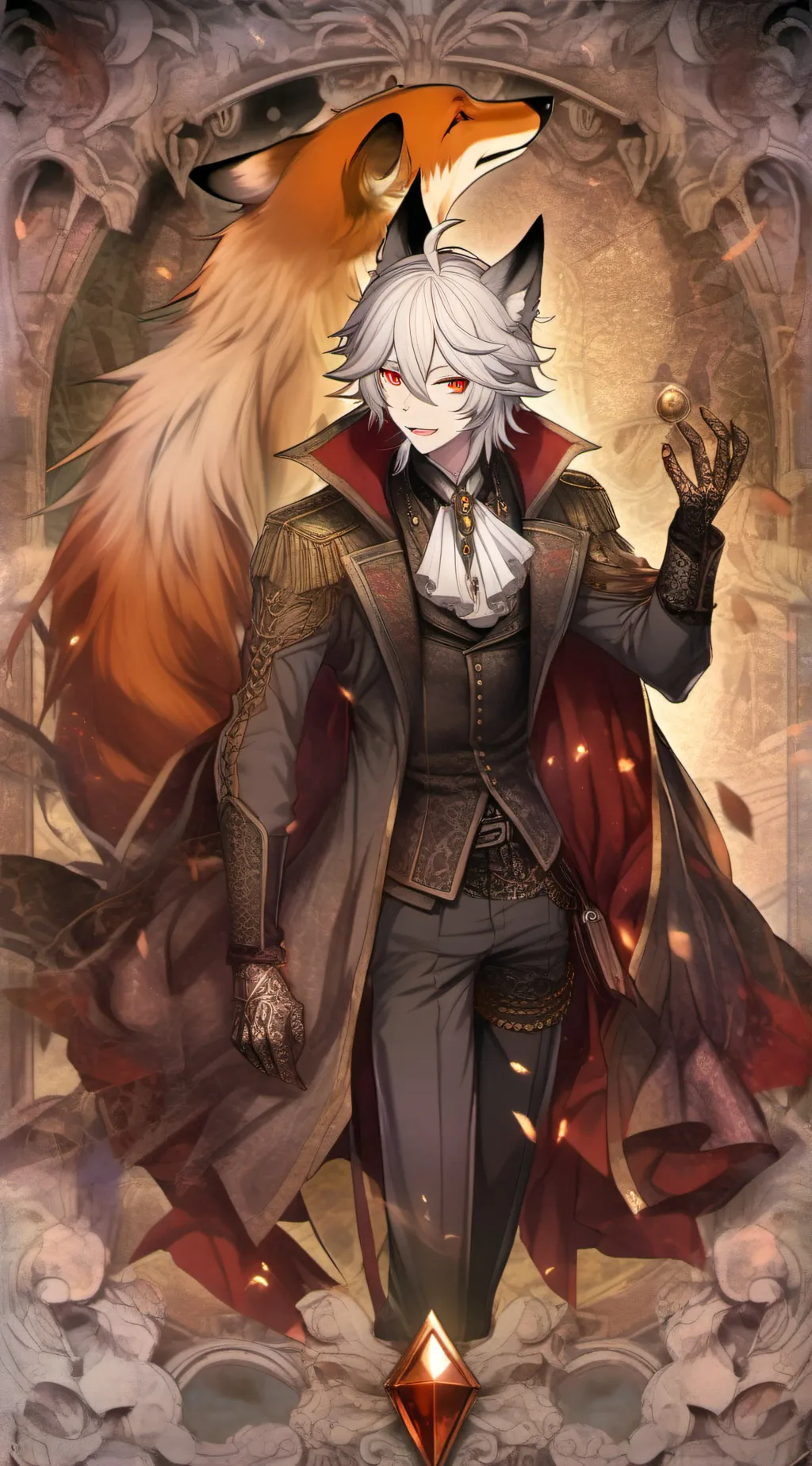 ai character: foxey background