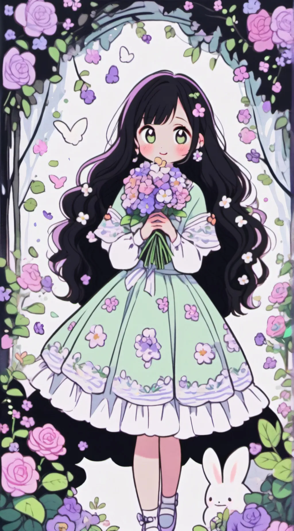 ai character: obanai and mitsuri background