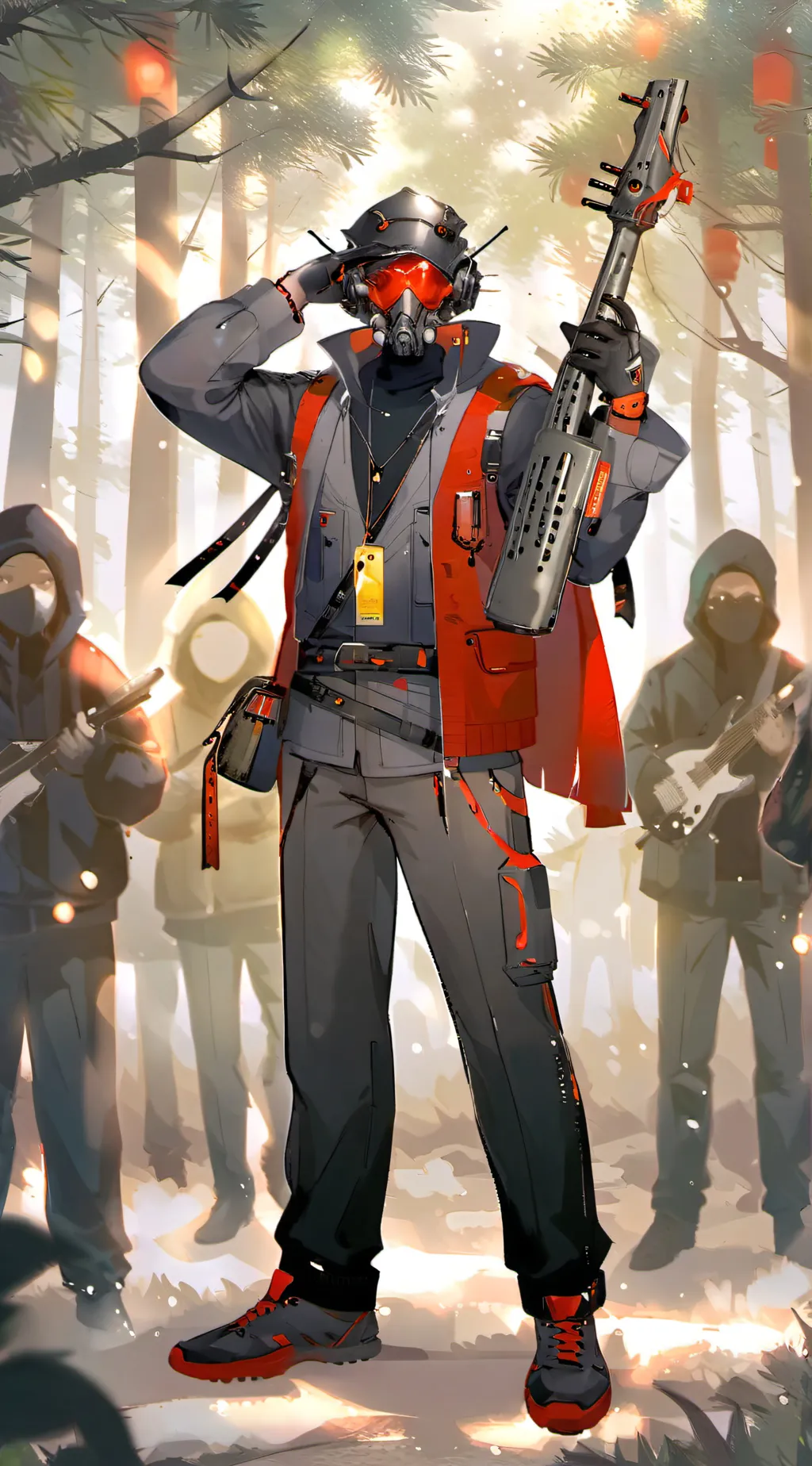 ai character: Hyper titanspeaker background
