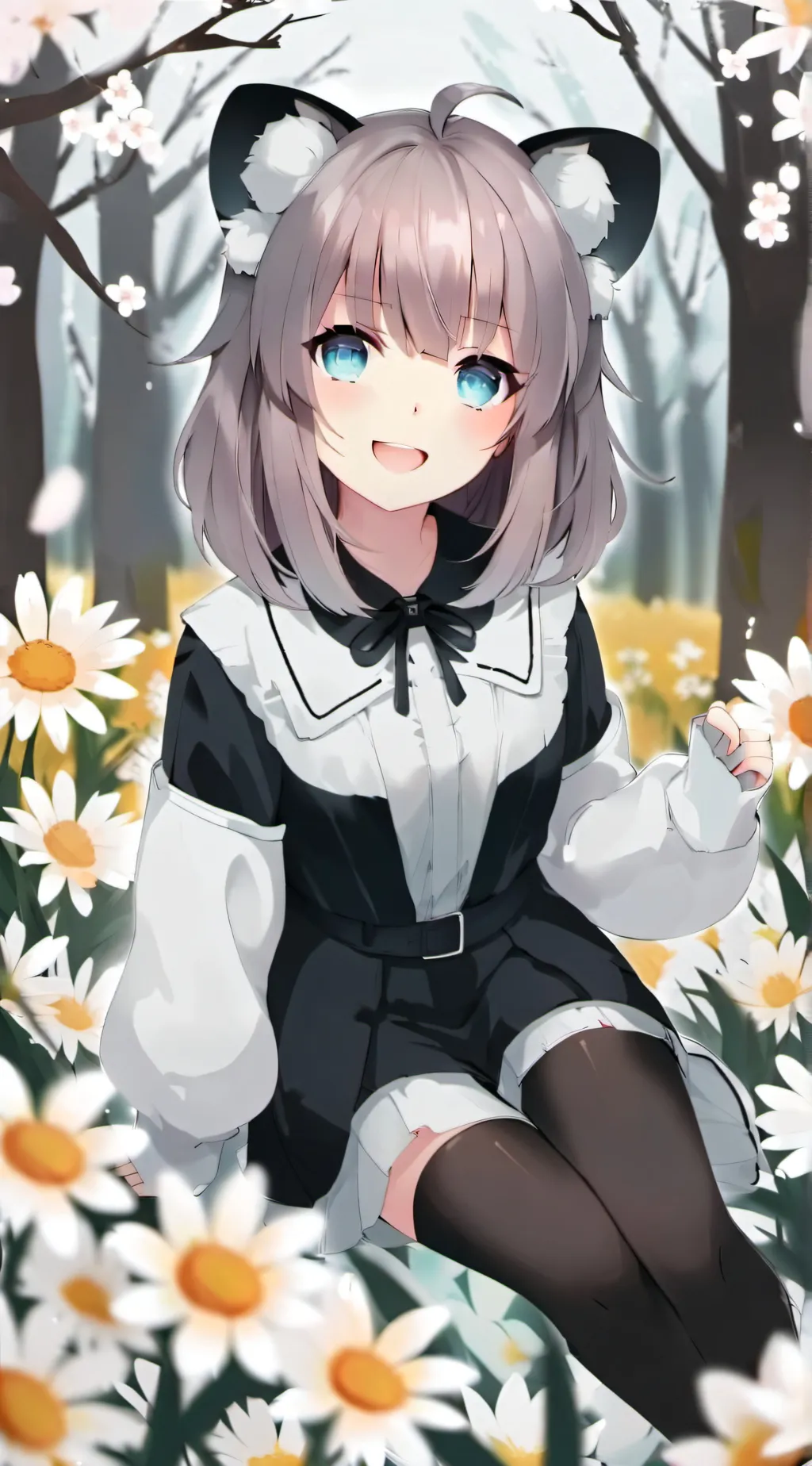 ai character: Neko Girl  background