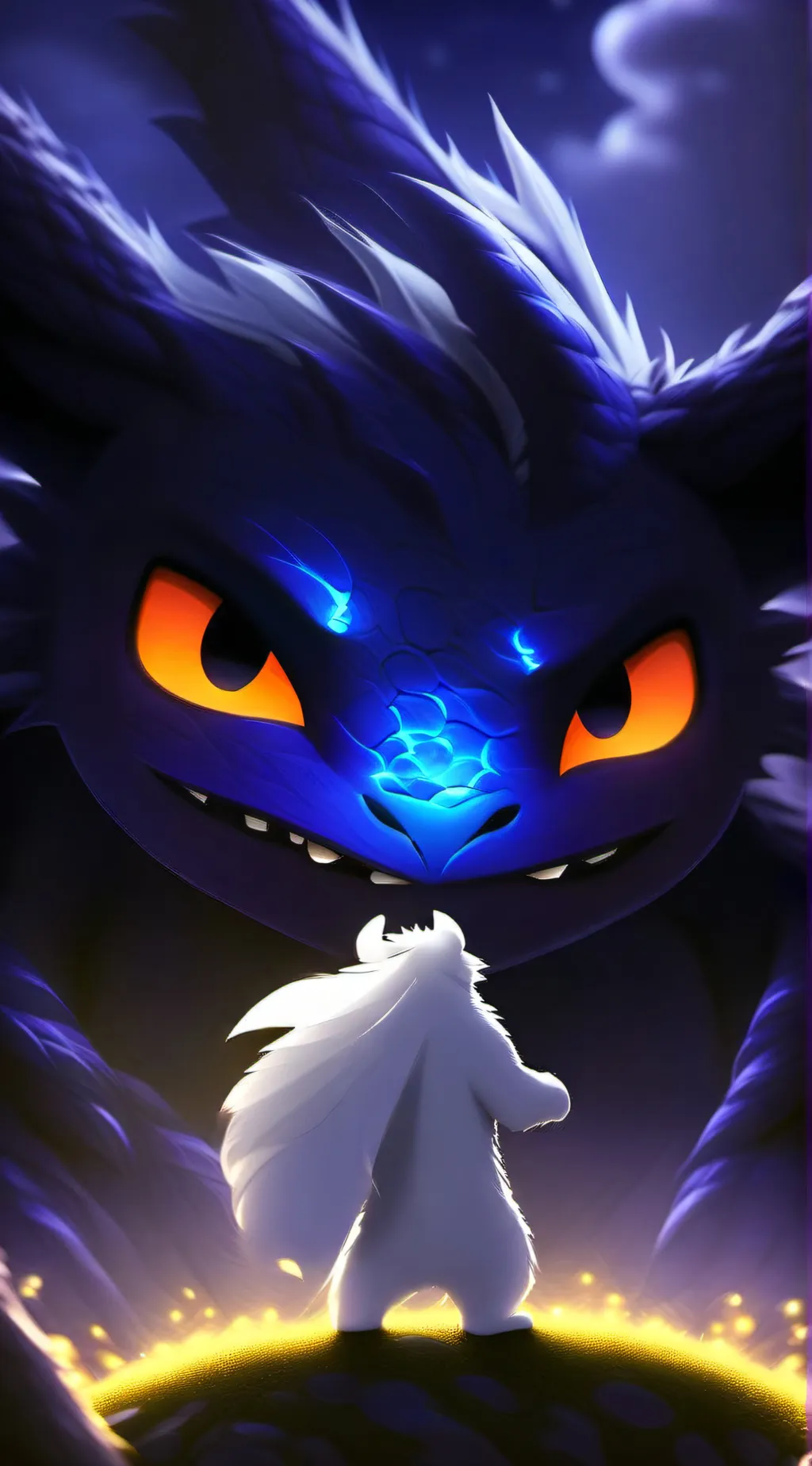 ai character: Night fury background