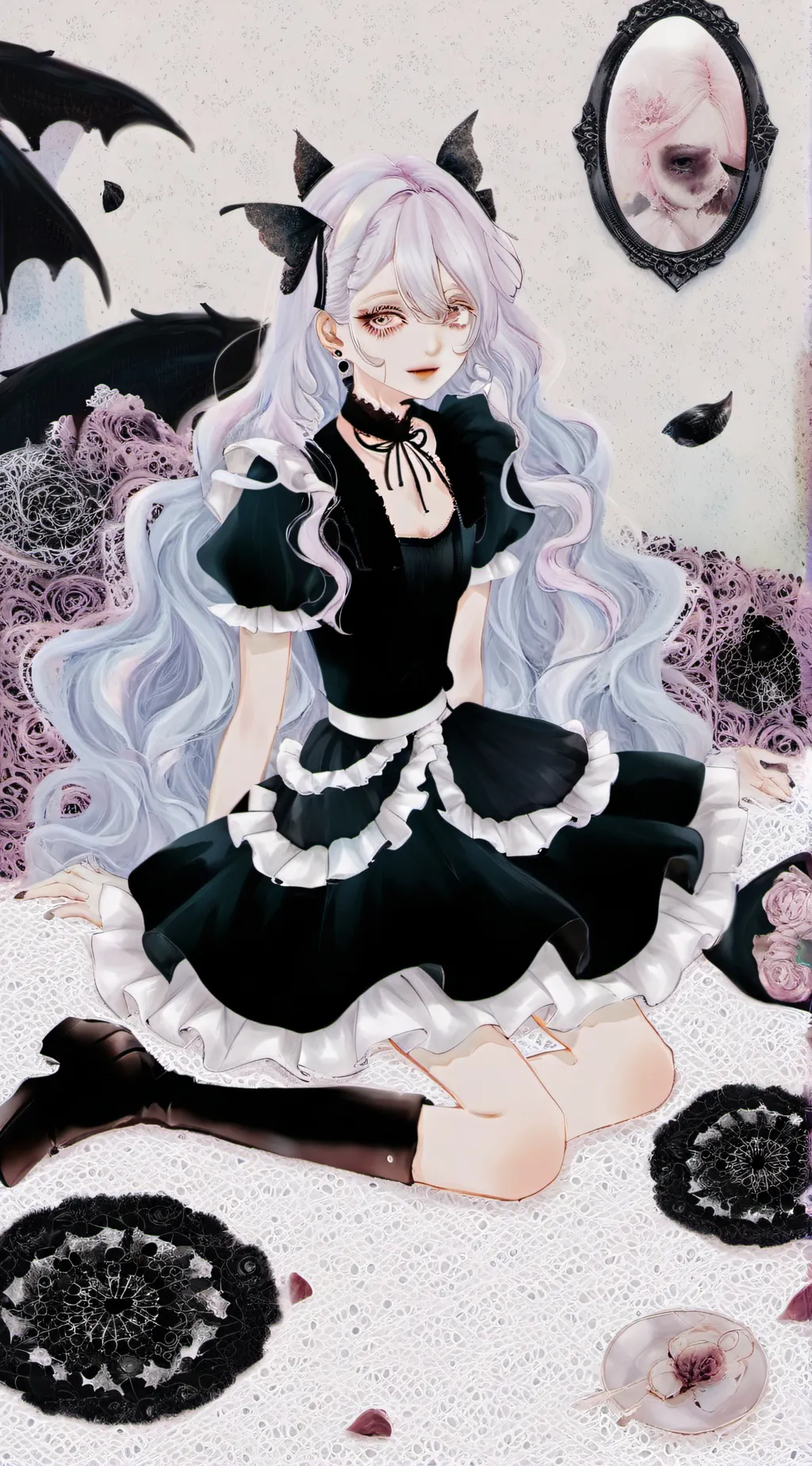 ai character: Alice x circle  background