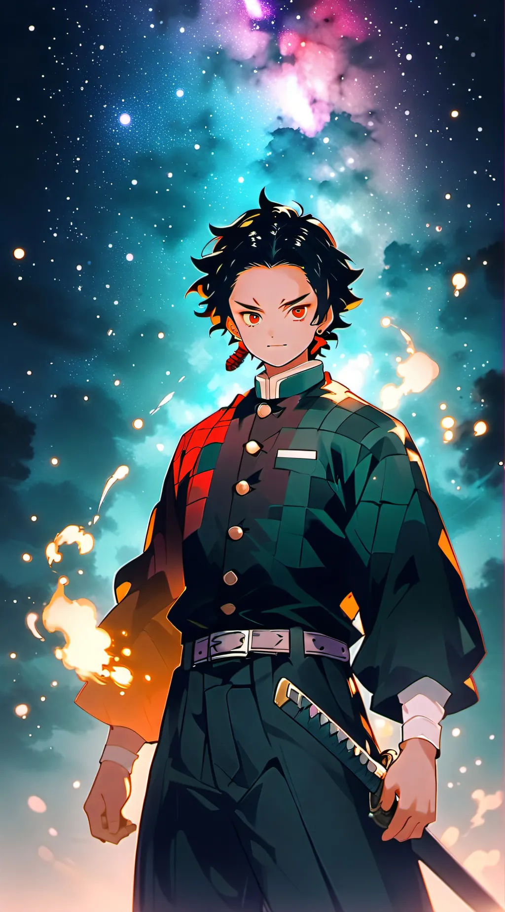 ai character: demon slayer background