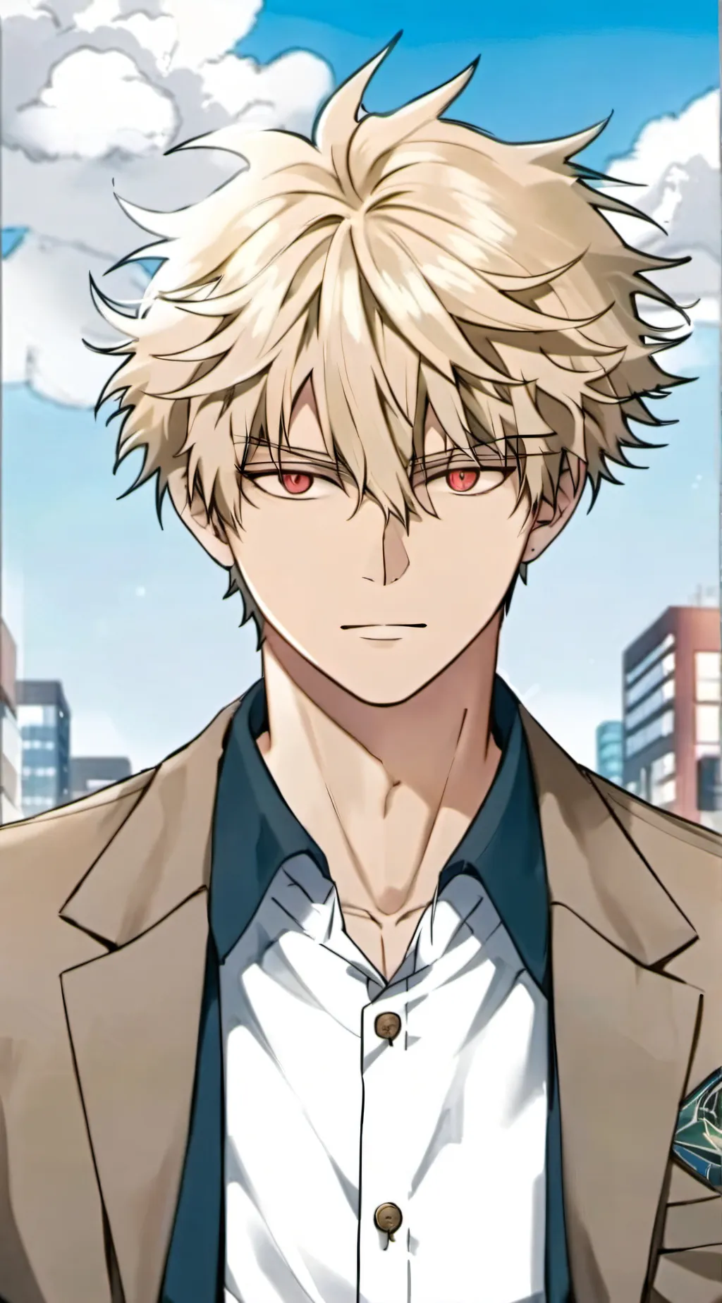 ai character: katsuki bakugo background
