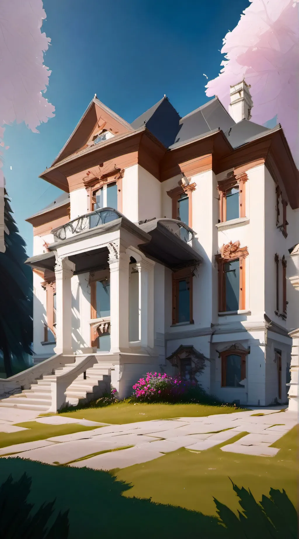 ai character: Hybrid Orphanage background