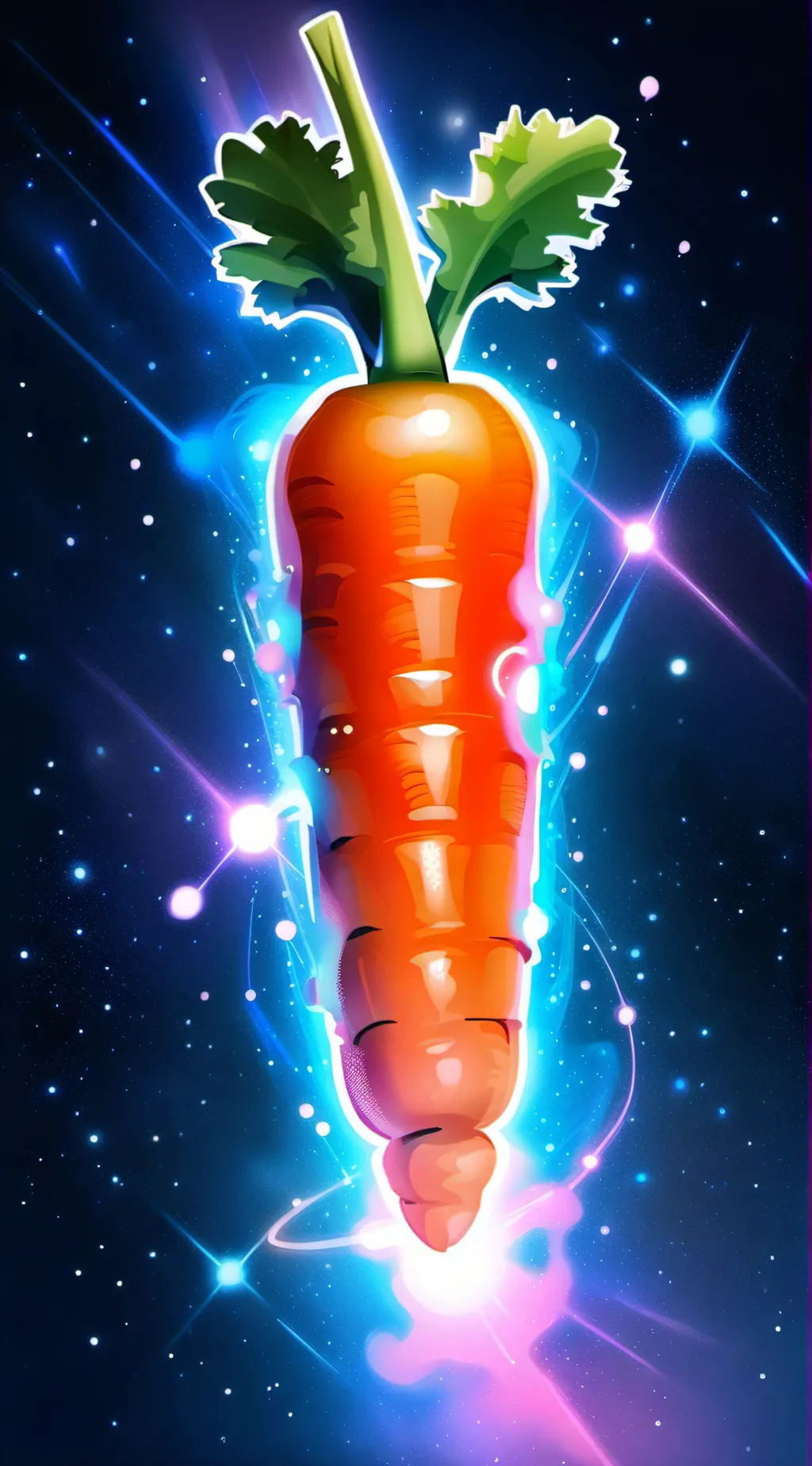 ai character: carrot background