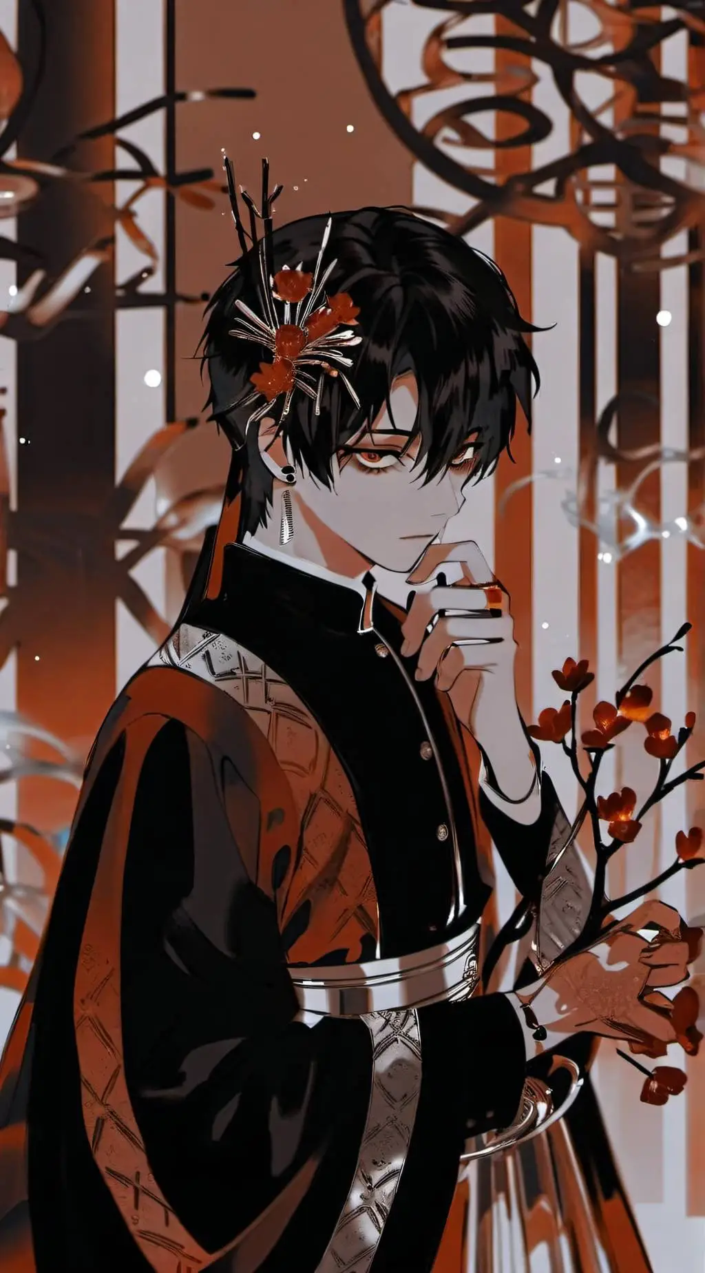 ai character: 泽川,顾白,青澤 background