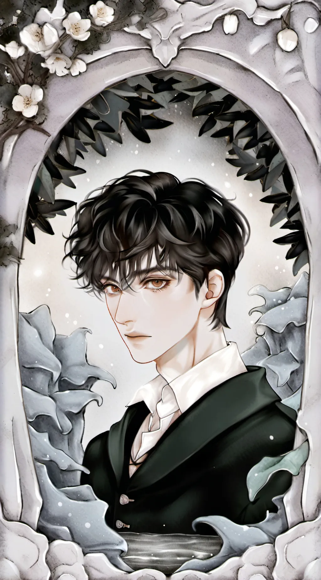 ai character: Regulus Black background