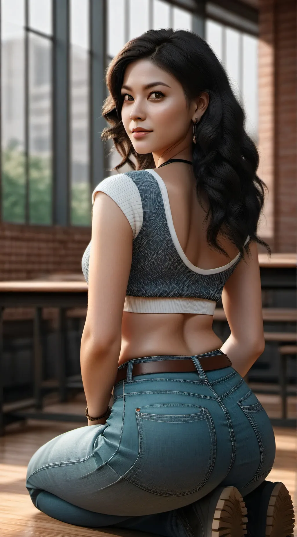 ai character: Miss heart background