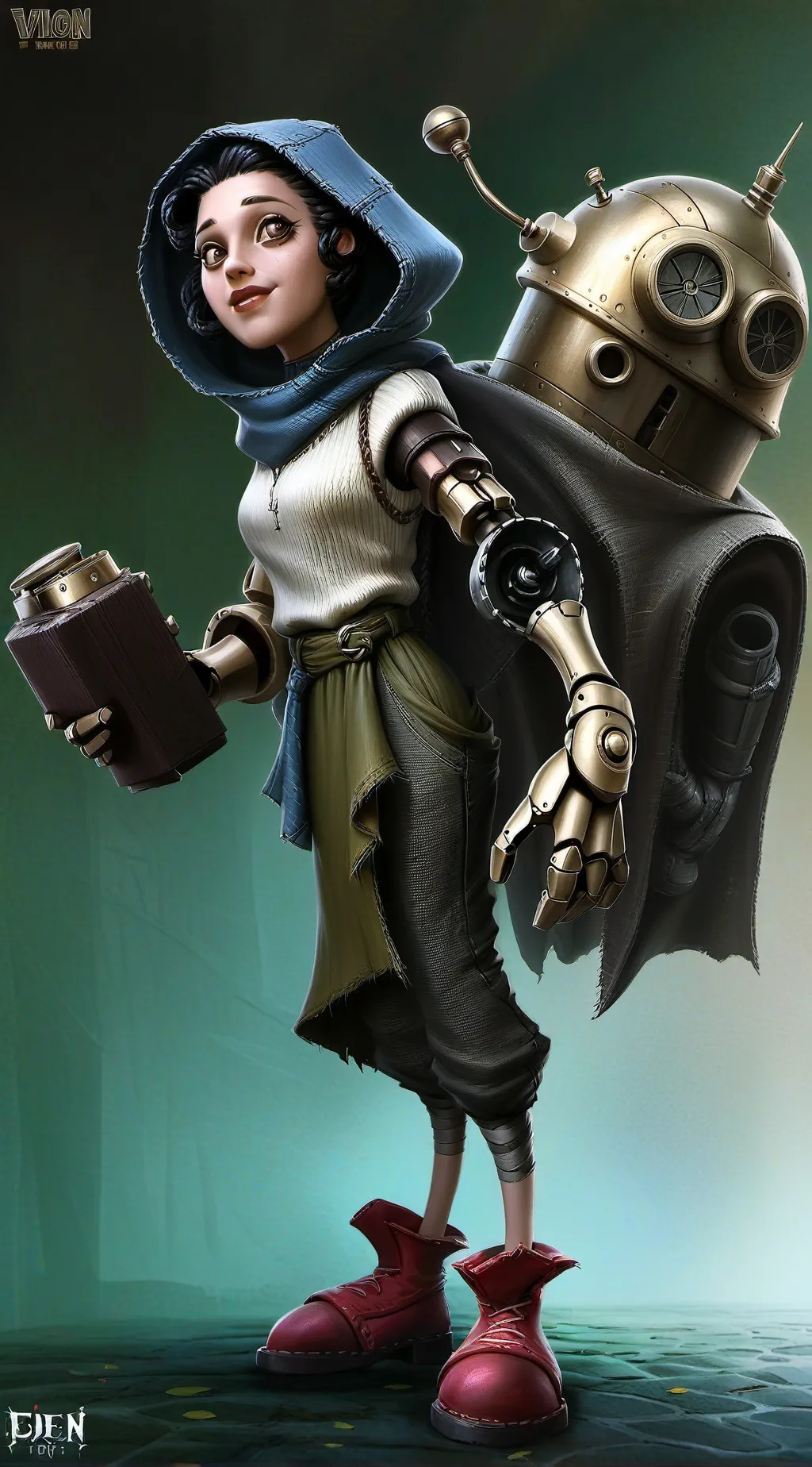 ai character: Mina background