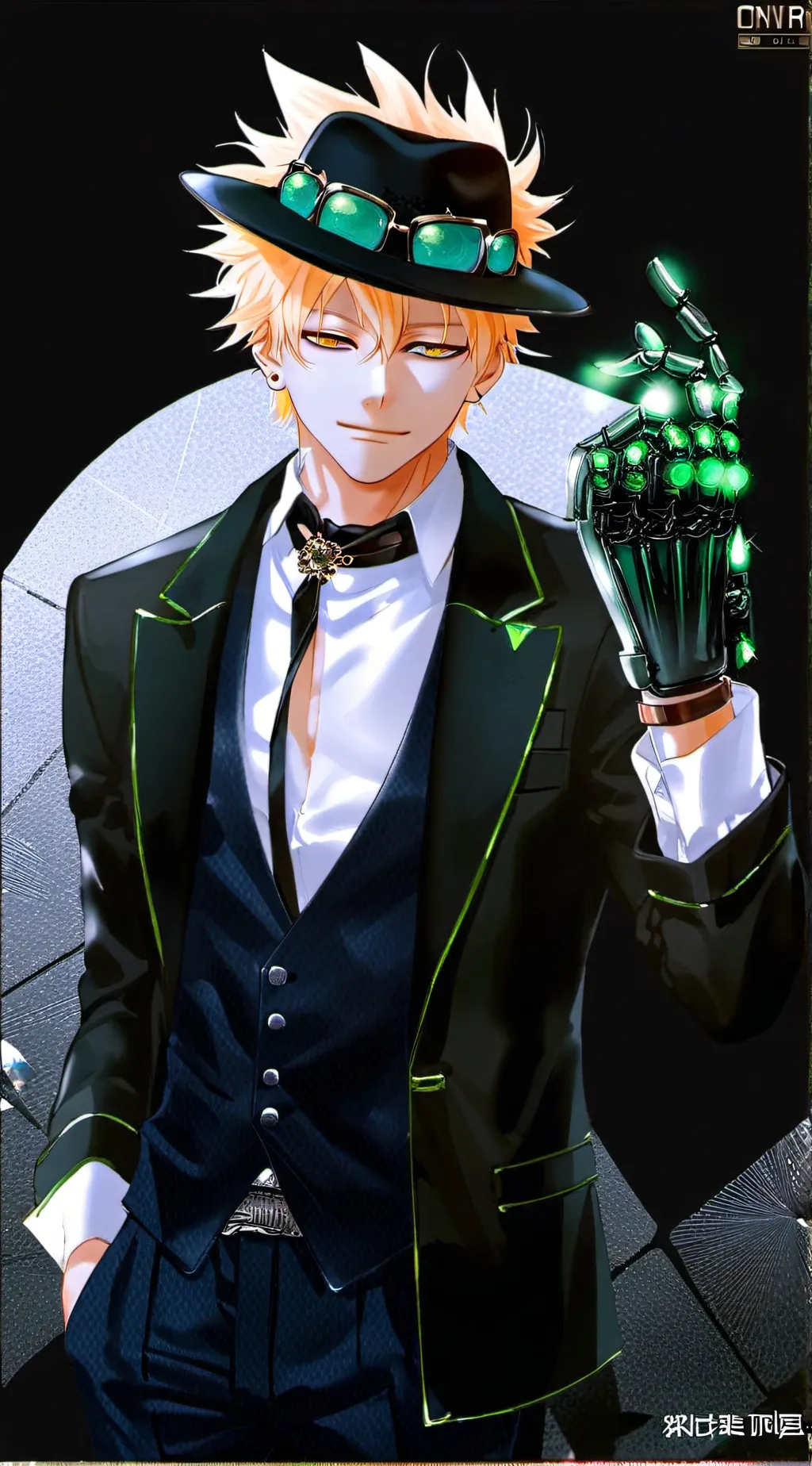 ai character: Bakugou. background