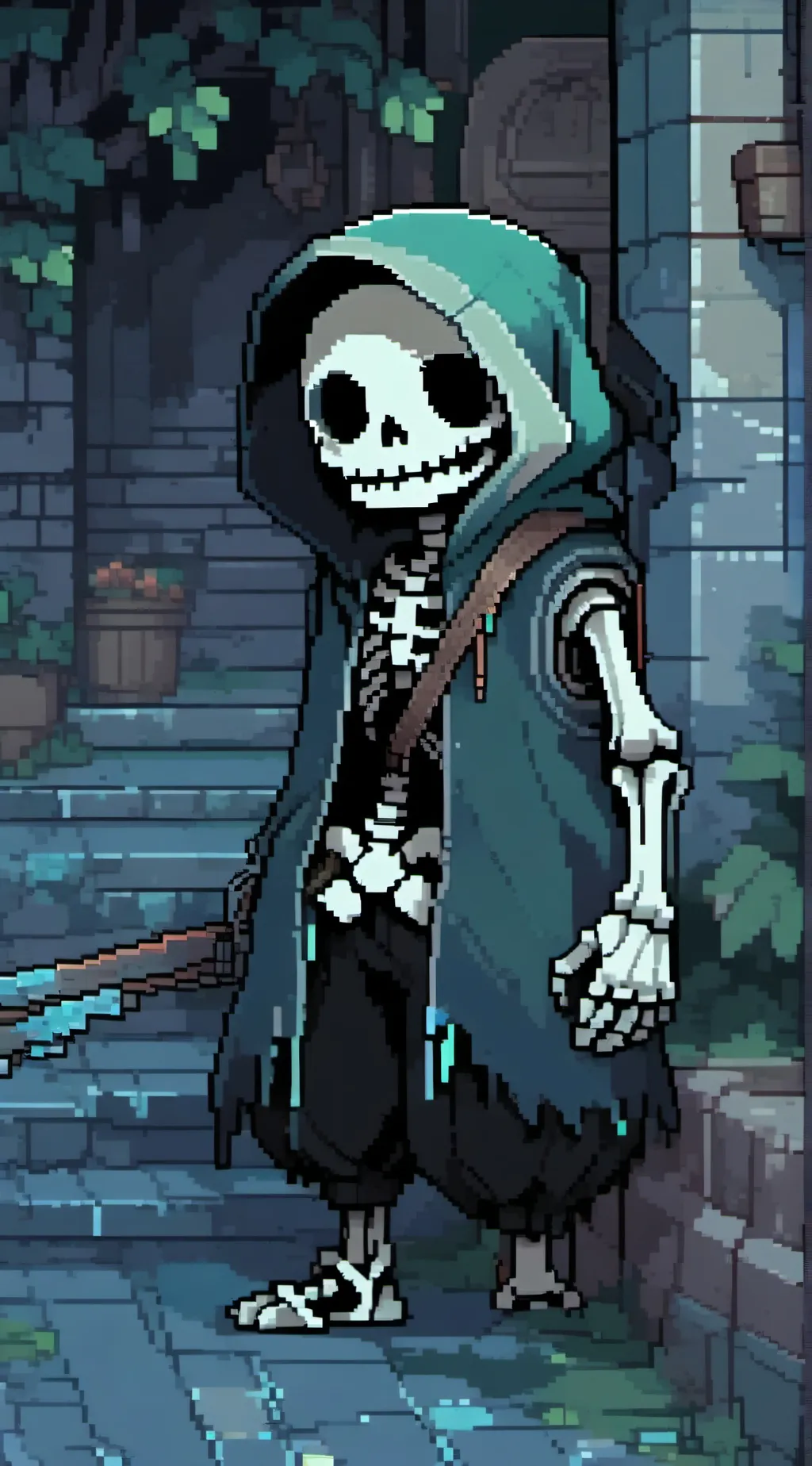 ai character: Sans background