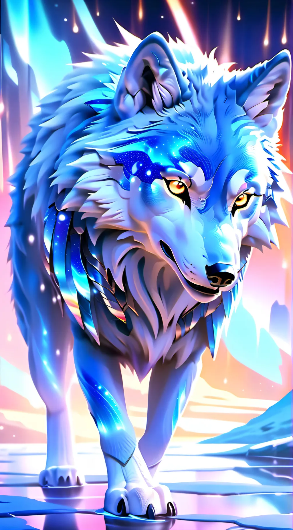 ai character: winter background