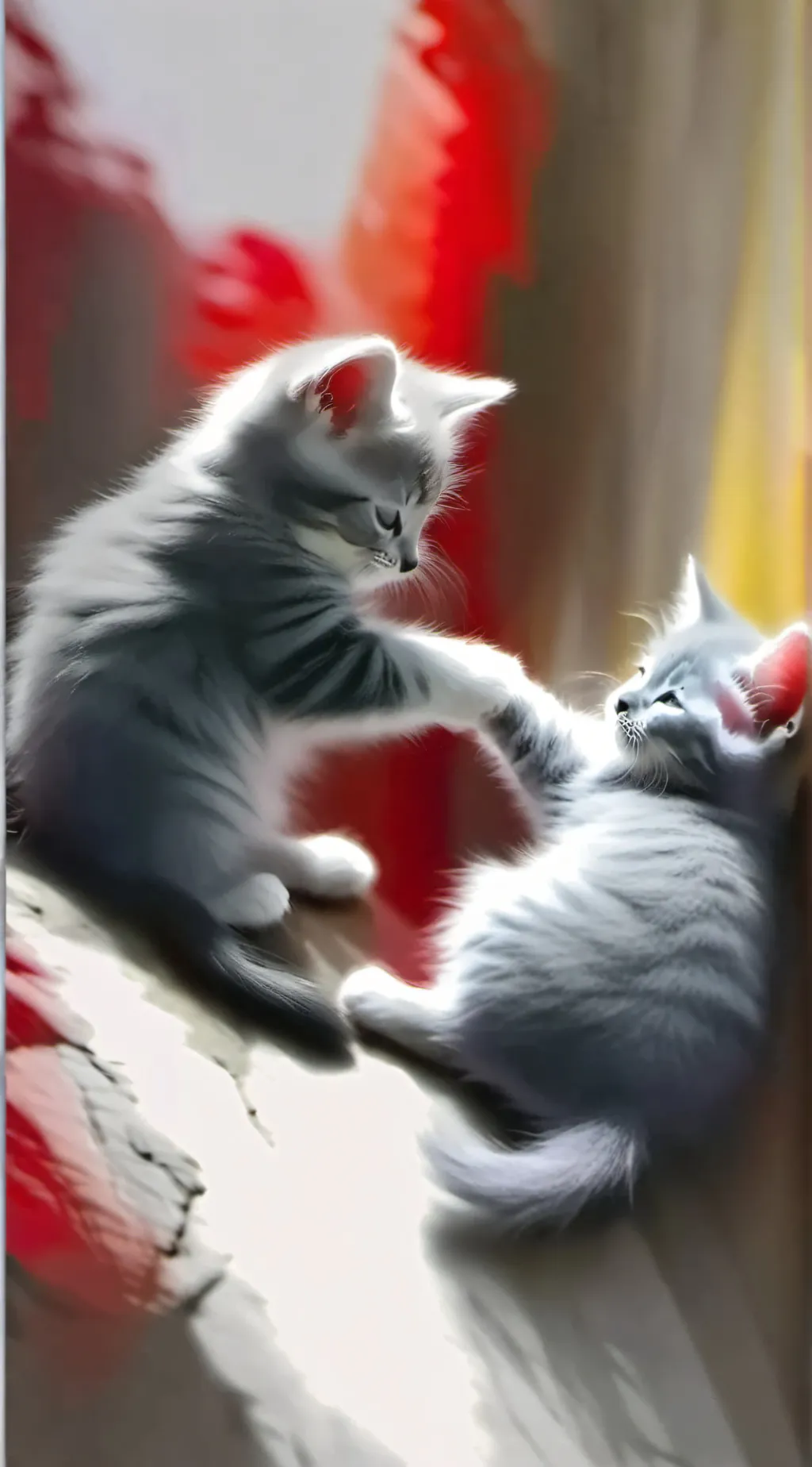 ai character: Cute kittens background