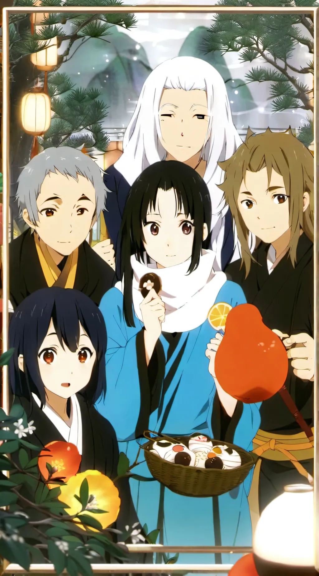 ai character: Hashira Sleepover background