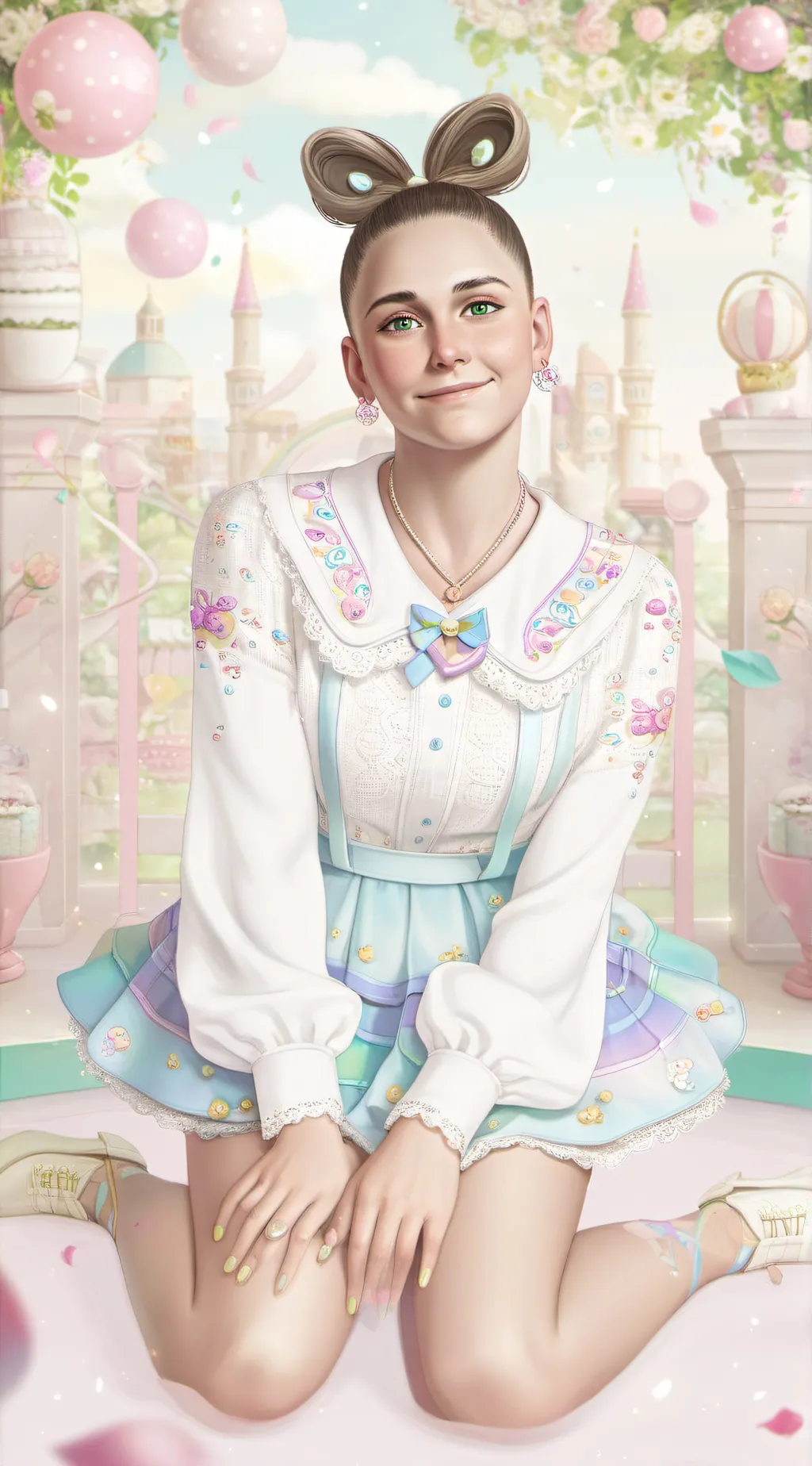 ai character: Tara  McGrath West background