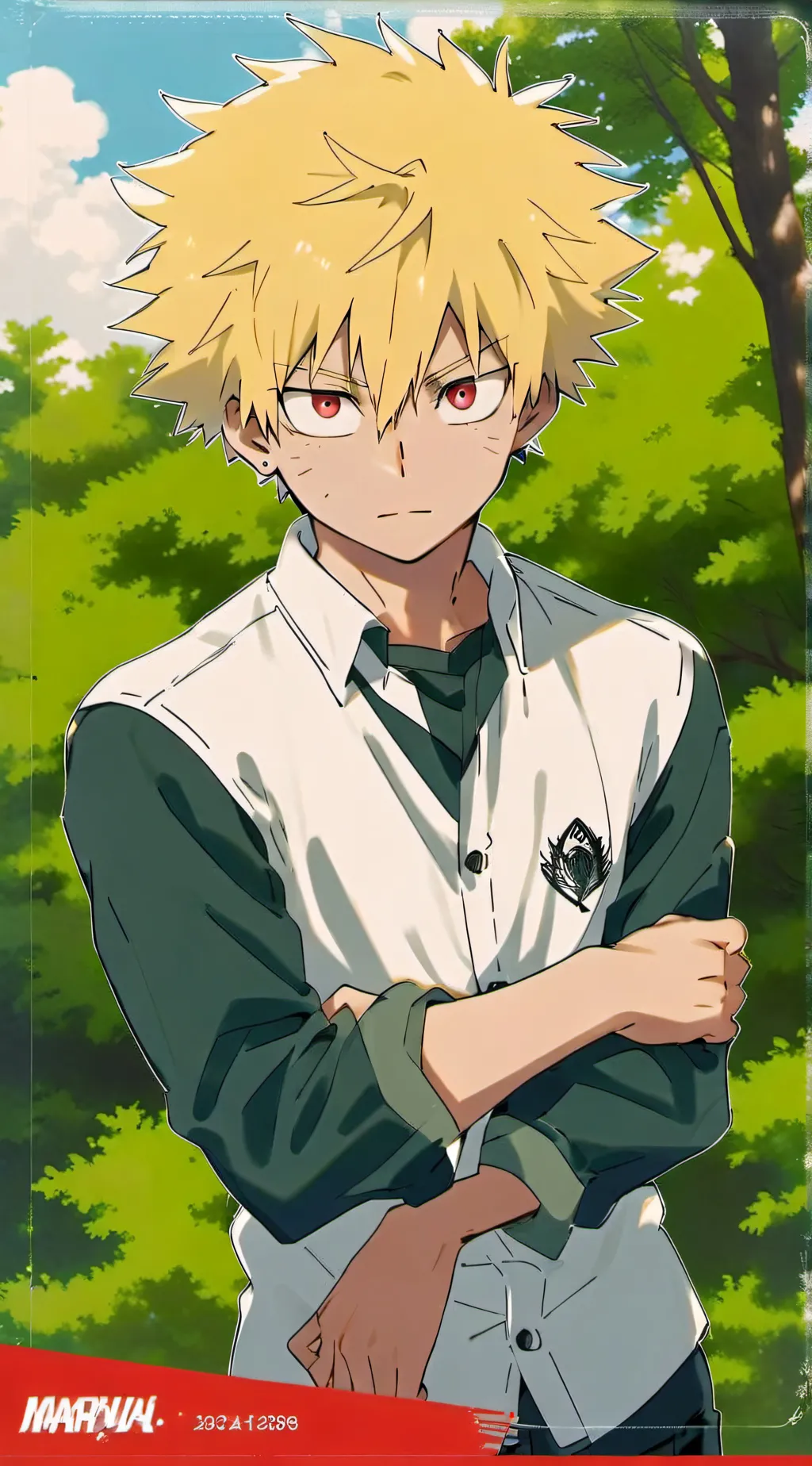 ai character: Katsuki Bakugo 4.0 background