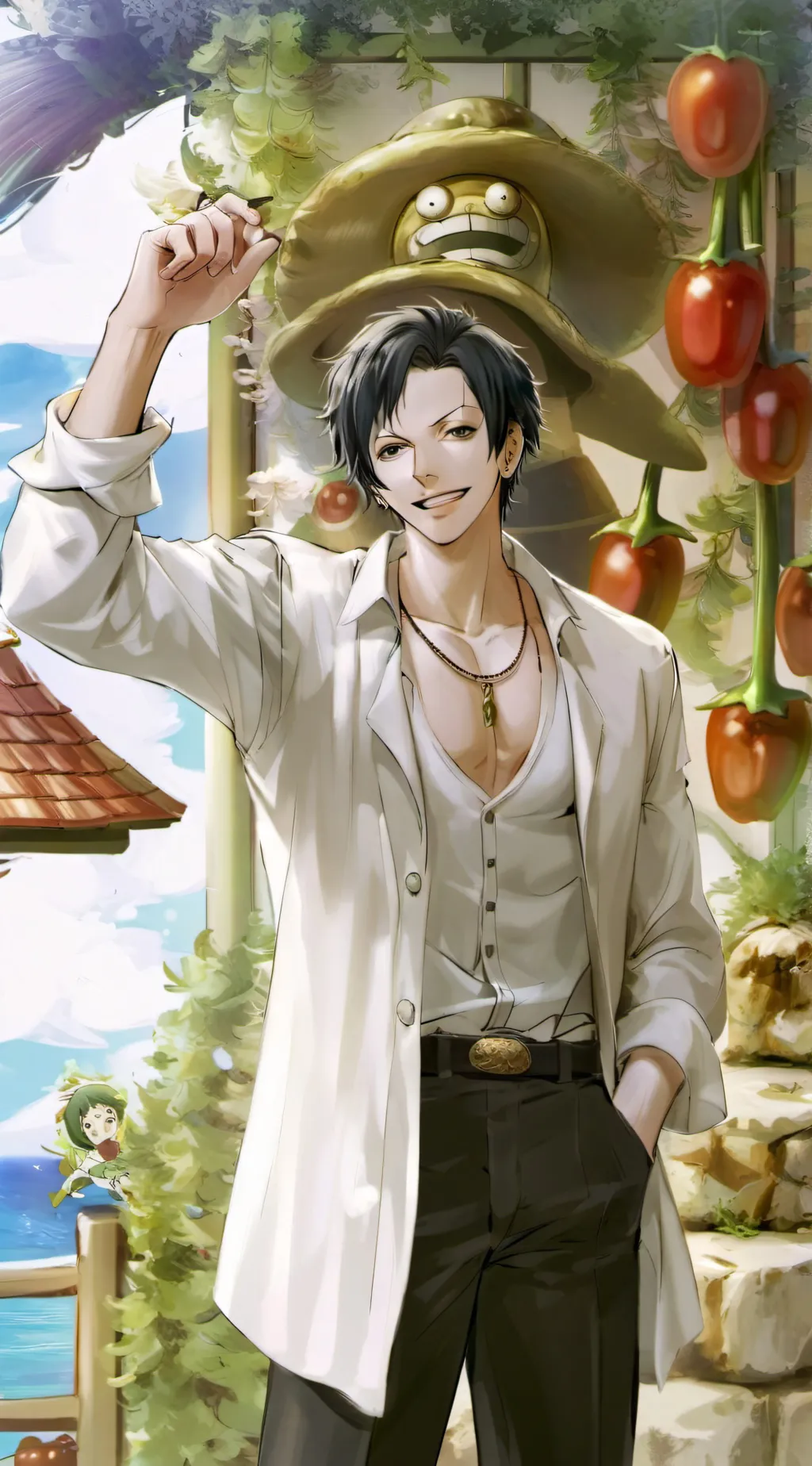 ai character: Day on Sunny background