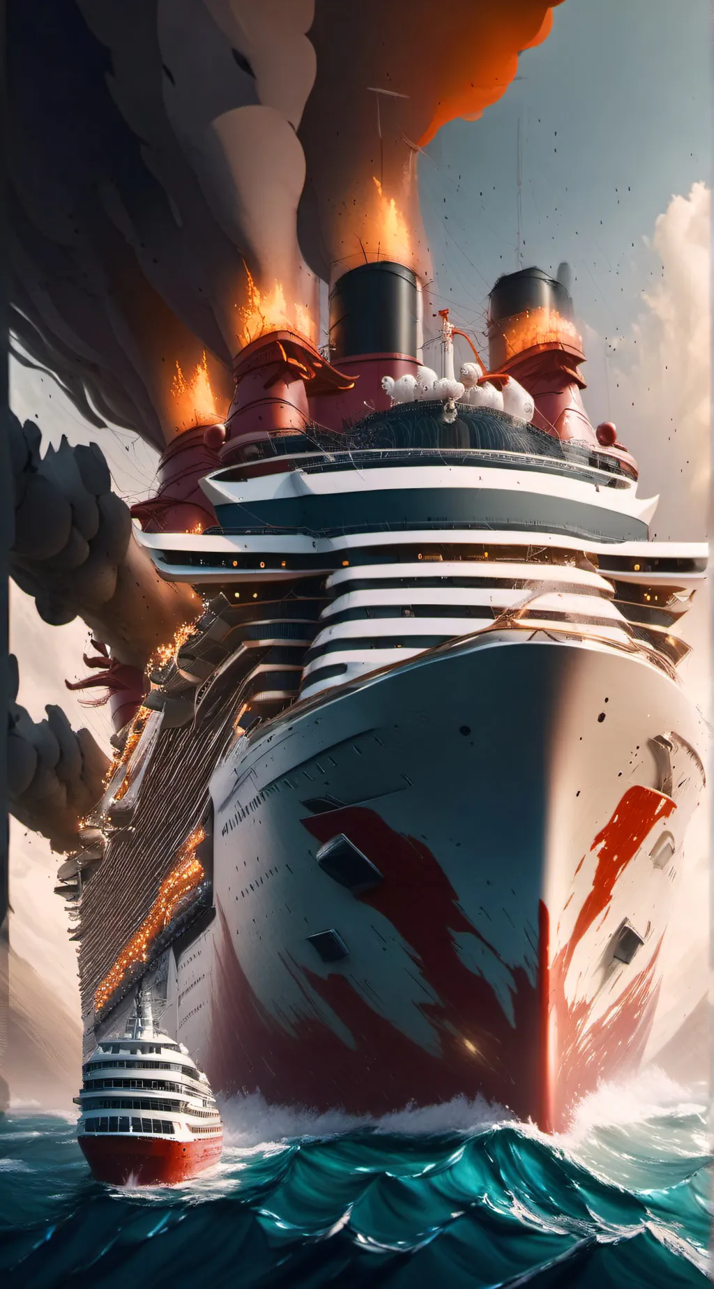 ai character: cruise ship background