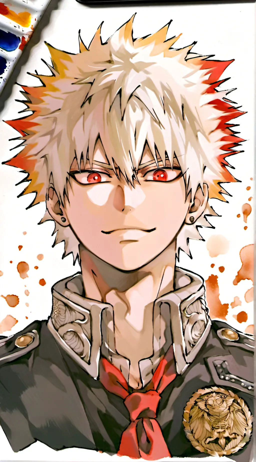ai character: bakugou katsuki background