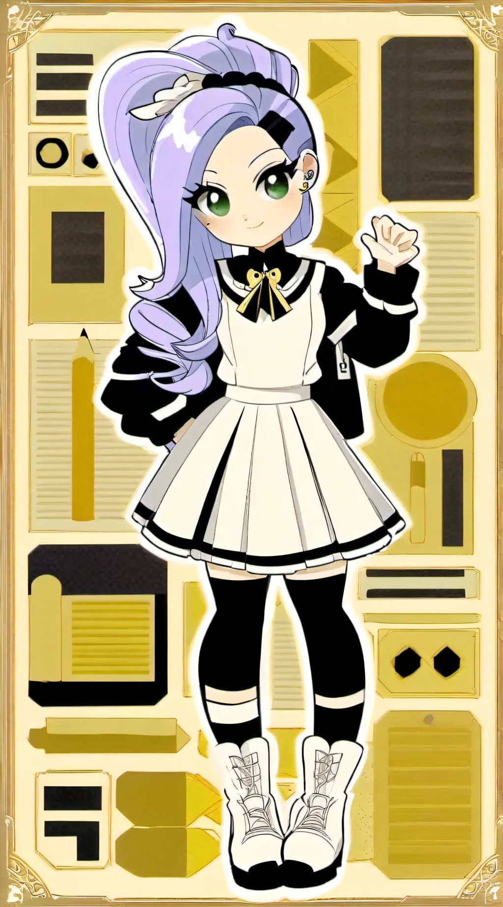ai character: Rarity💅🏻 background