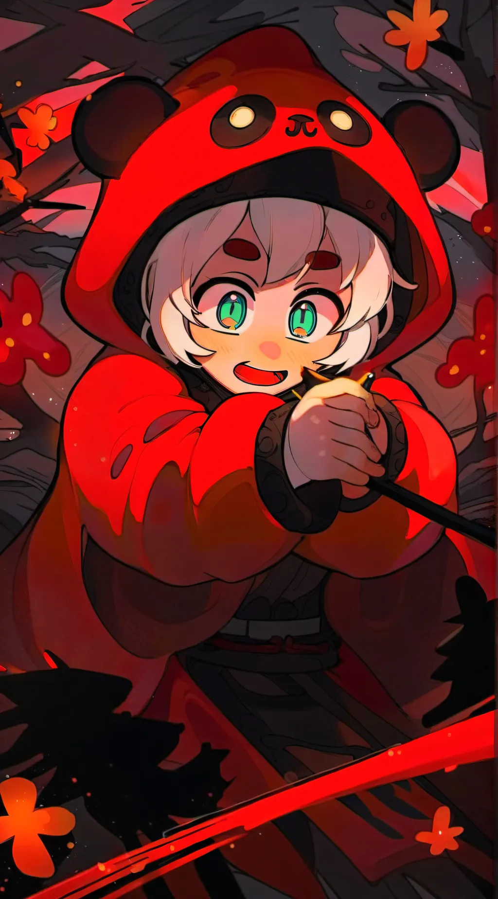 ai character: Radioapple background