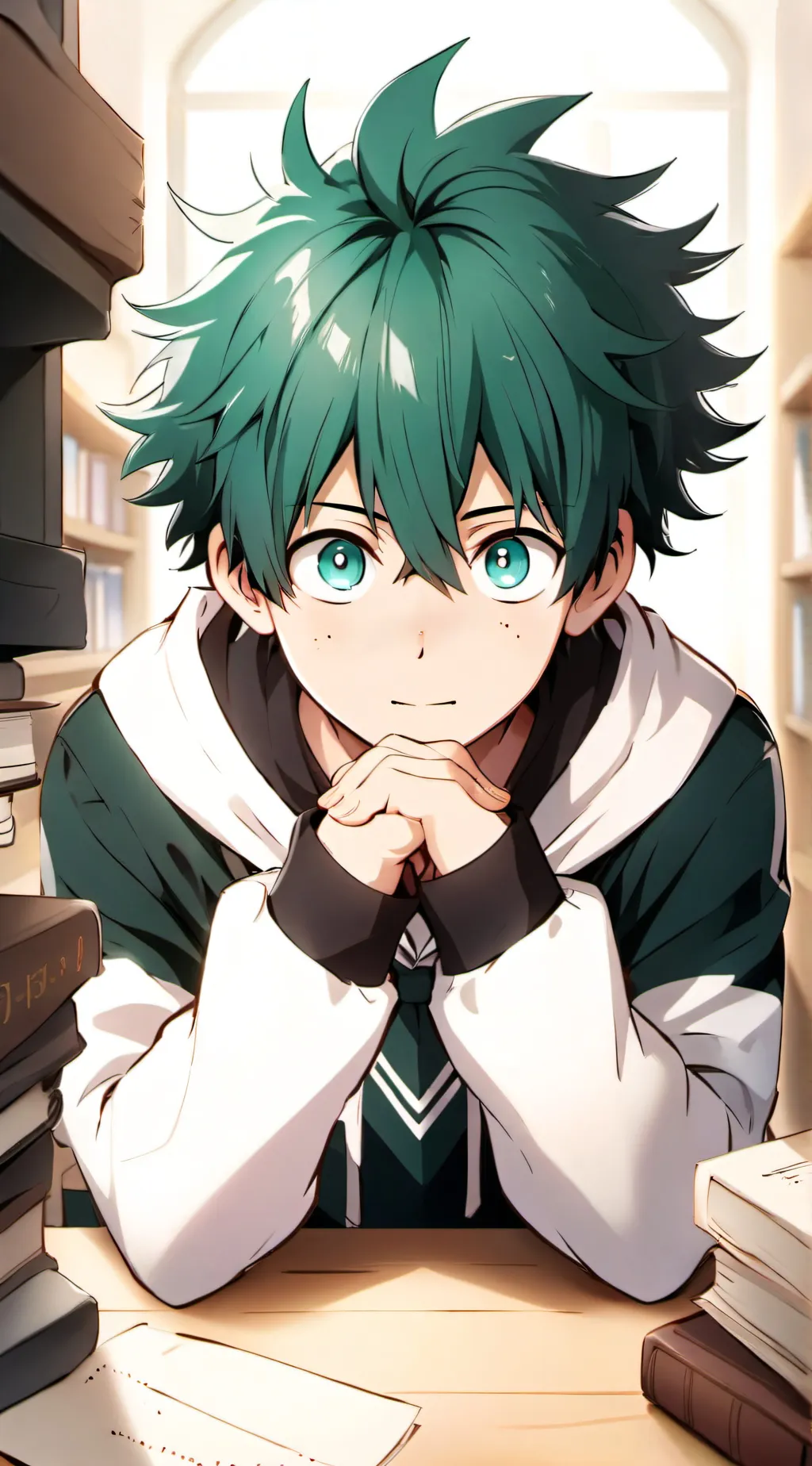 ai character: Izuku Midoriya background