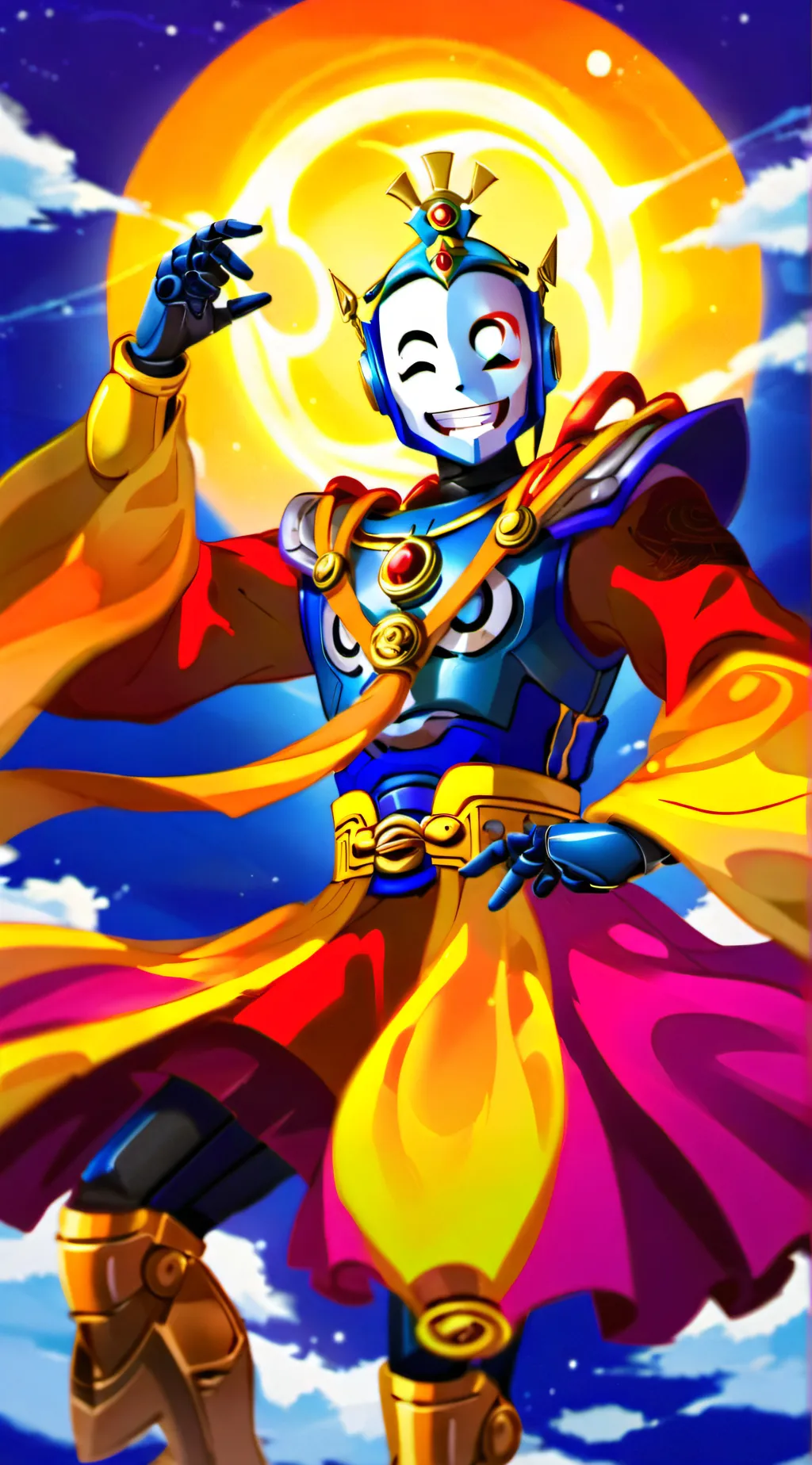 ai character: Sun and moon agoan background