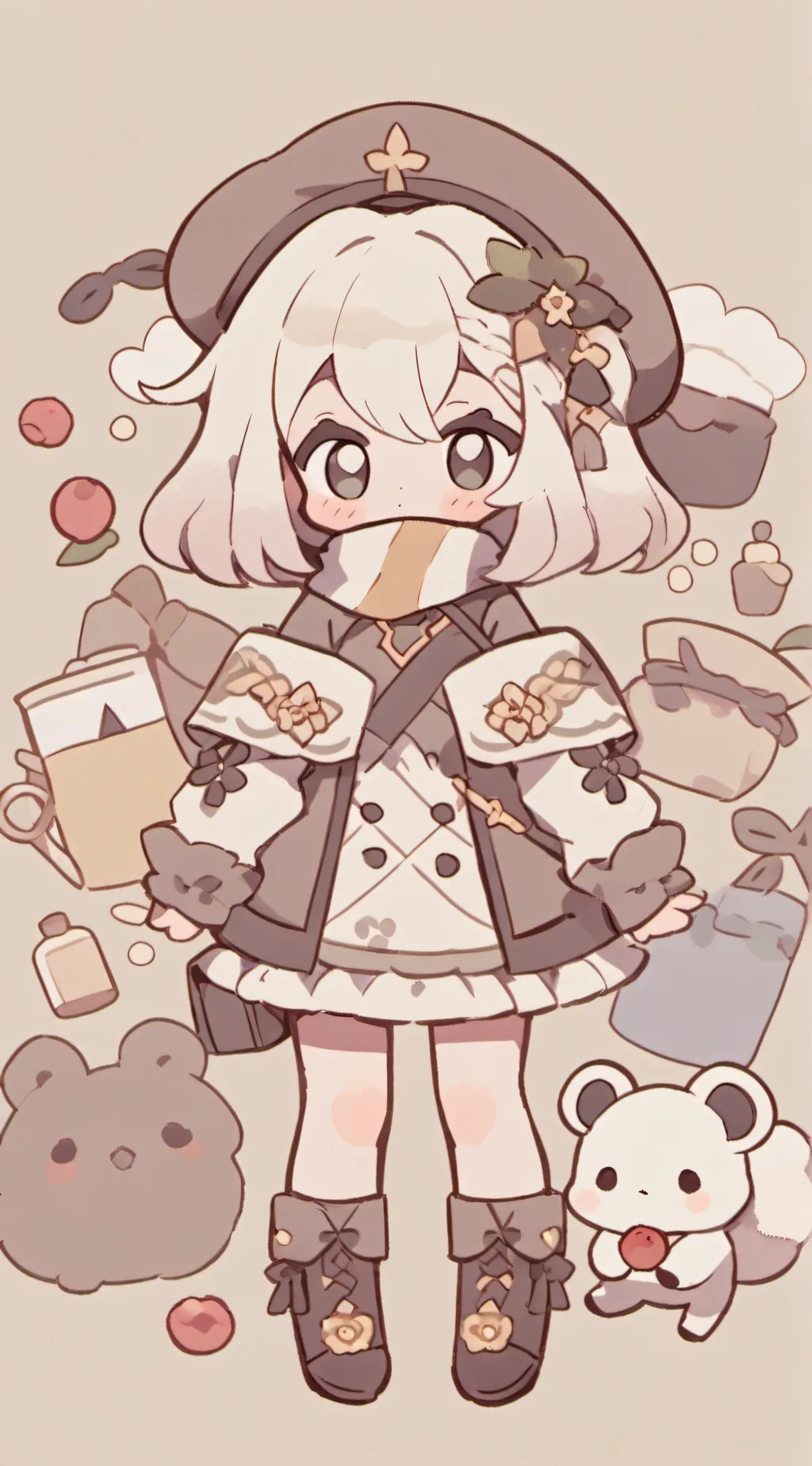 ai character: kny valentines🌺💮 background