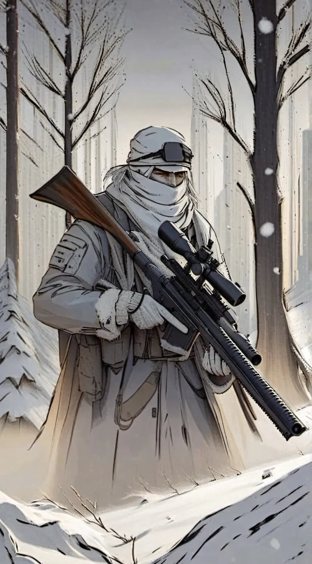 ai character: sniper background