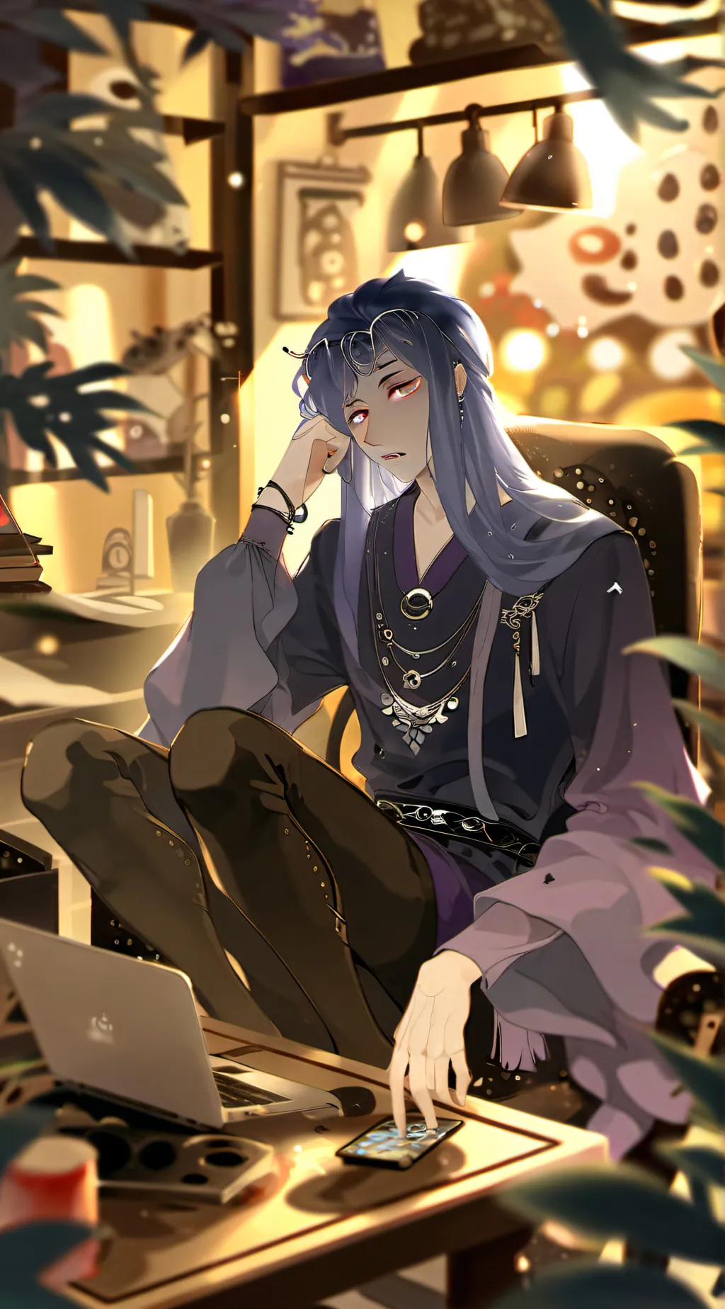 ai character: ennui background