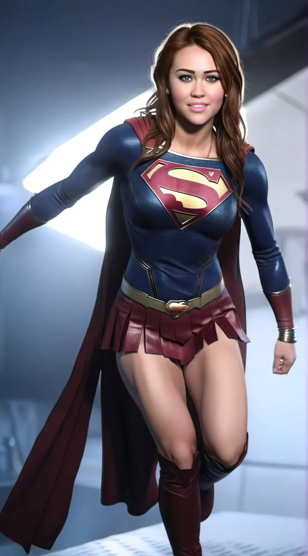 ai character: Supergirl background
