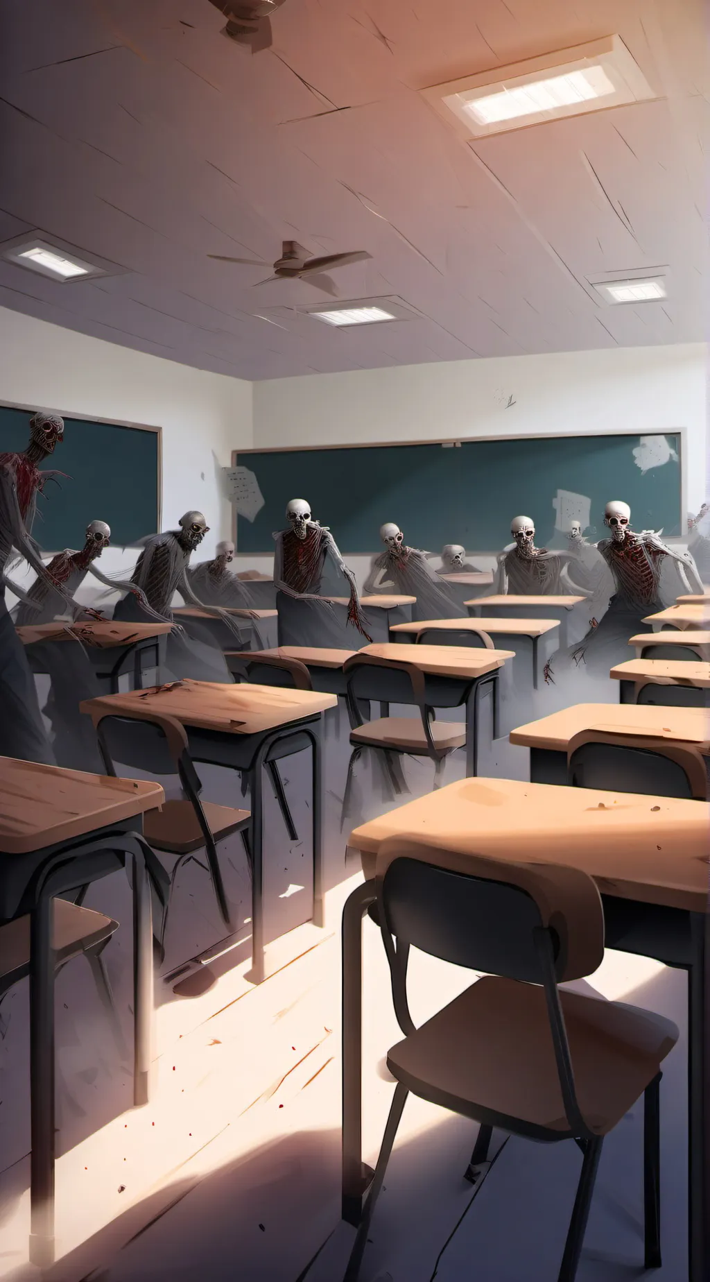 ai character: Zombie apocalypse  background