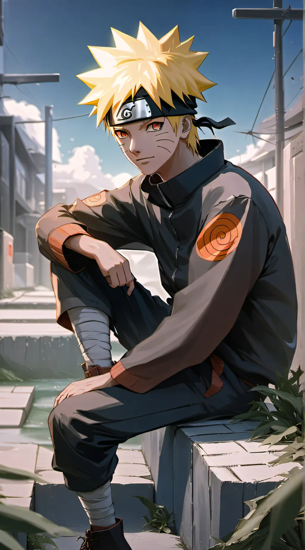 ai character: Naruto uzumaki background