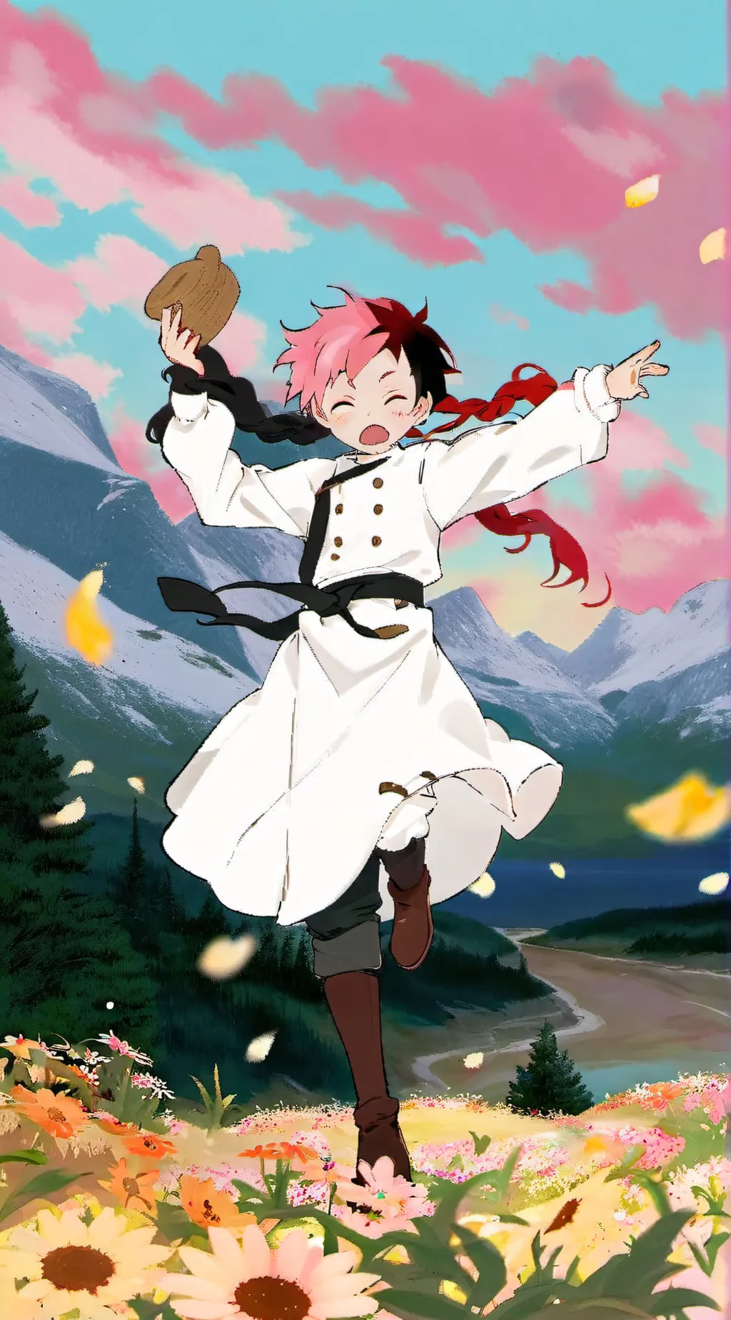 ai character:  sports festival background