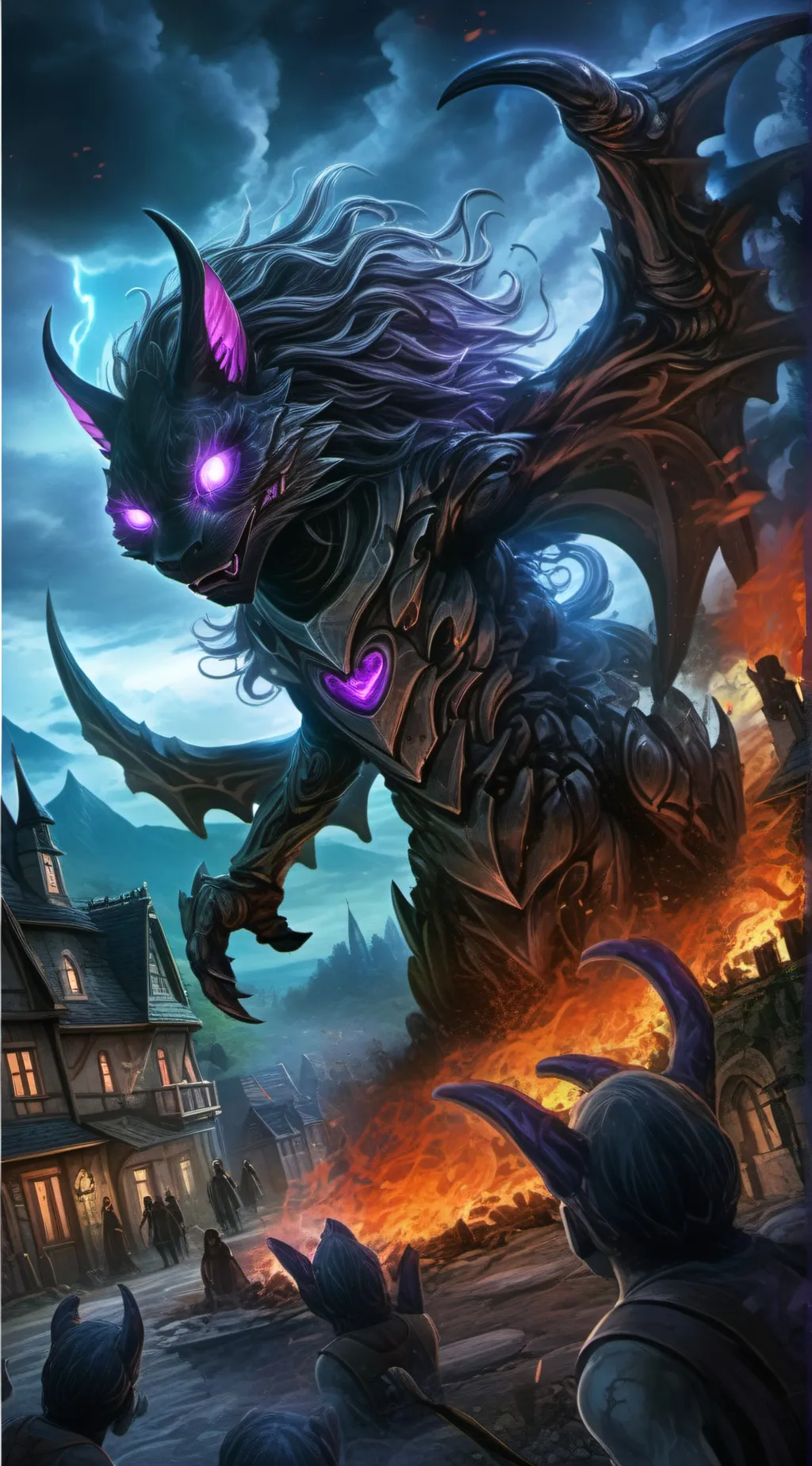 ai character: Burst background