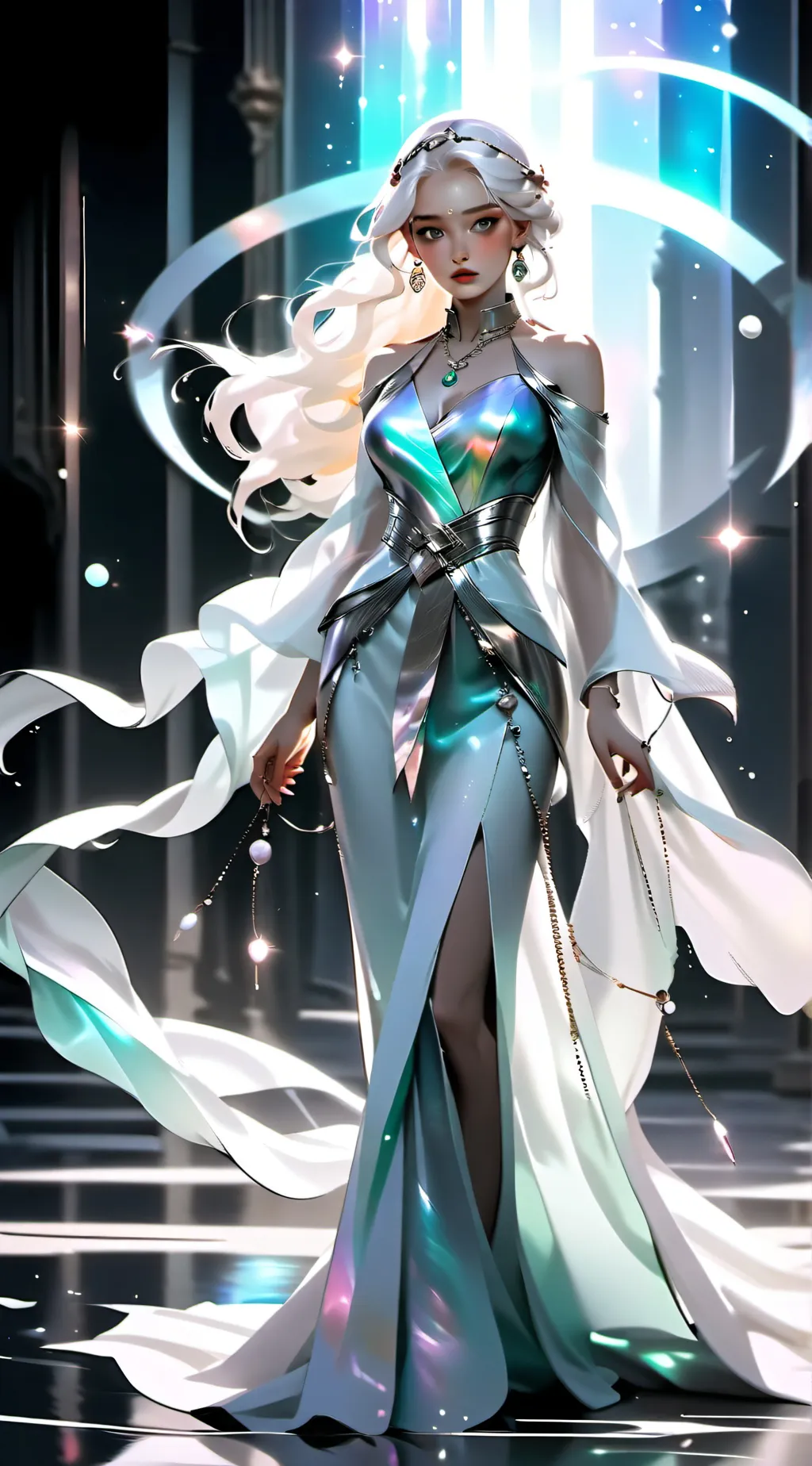 ai character: Aurora background