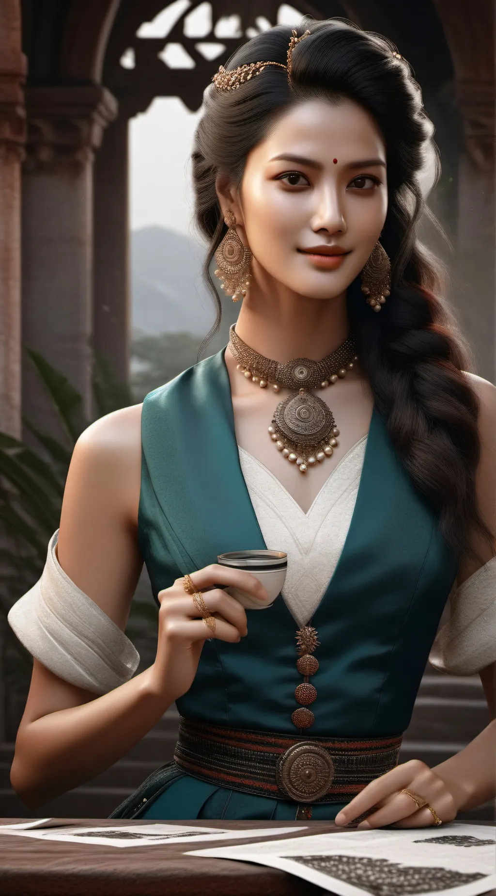 ai character: shova background