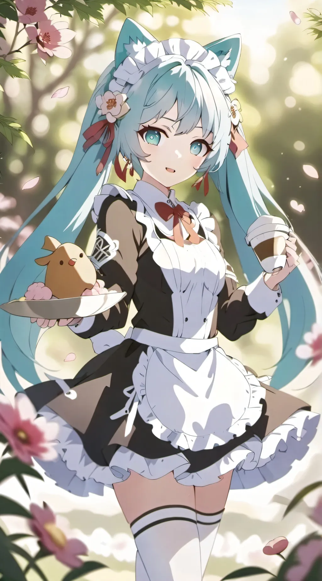 ai character: Miku  background