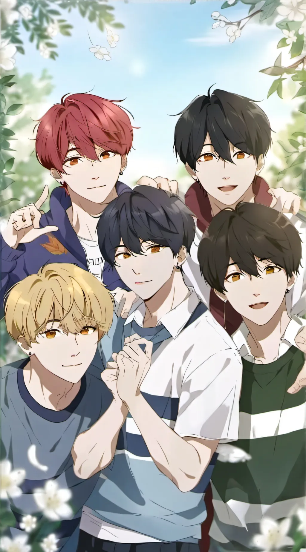 ai character: jungkook and membe background