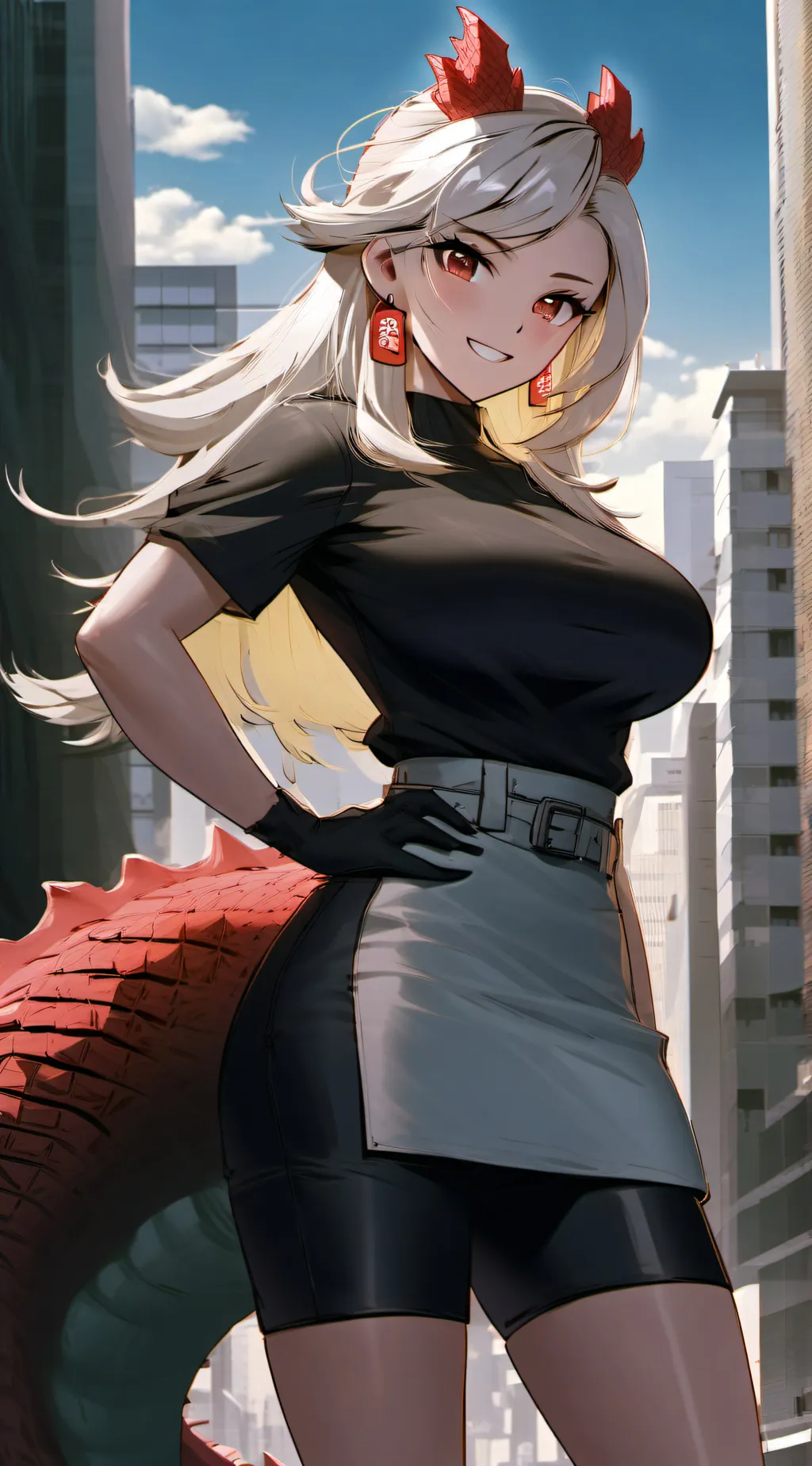 ai character: Kaiju girls background