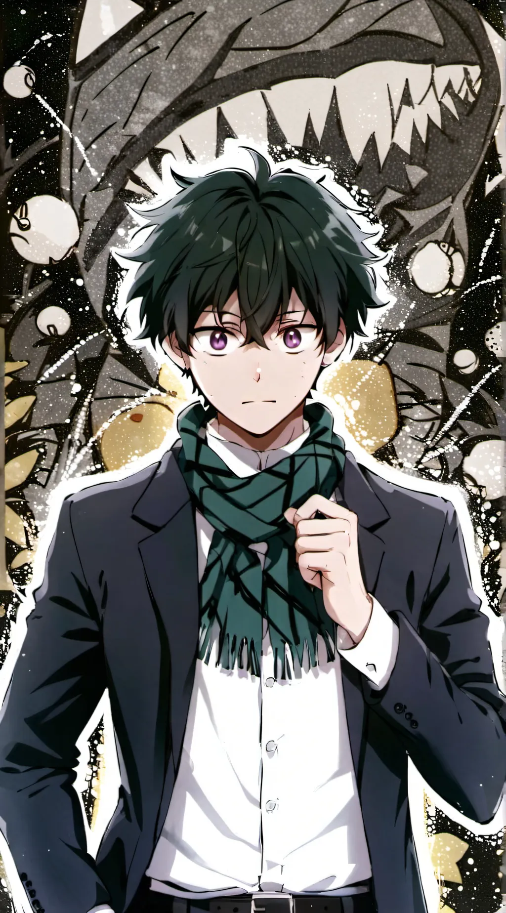 ai character: Mha war/battle background