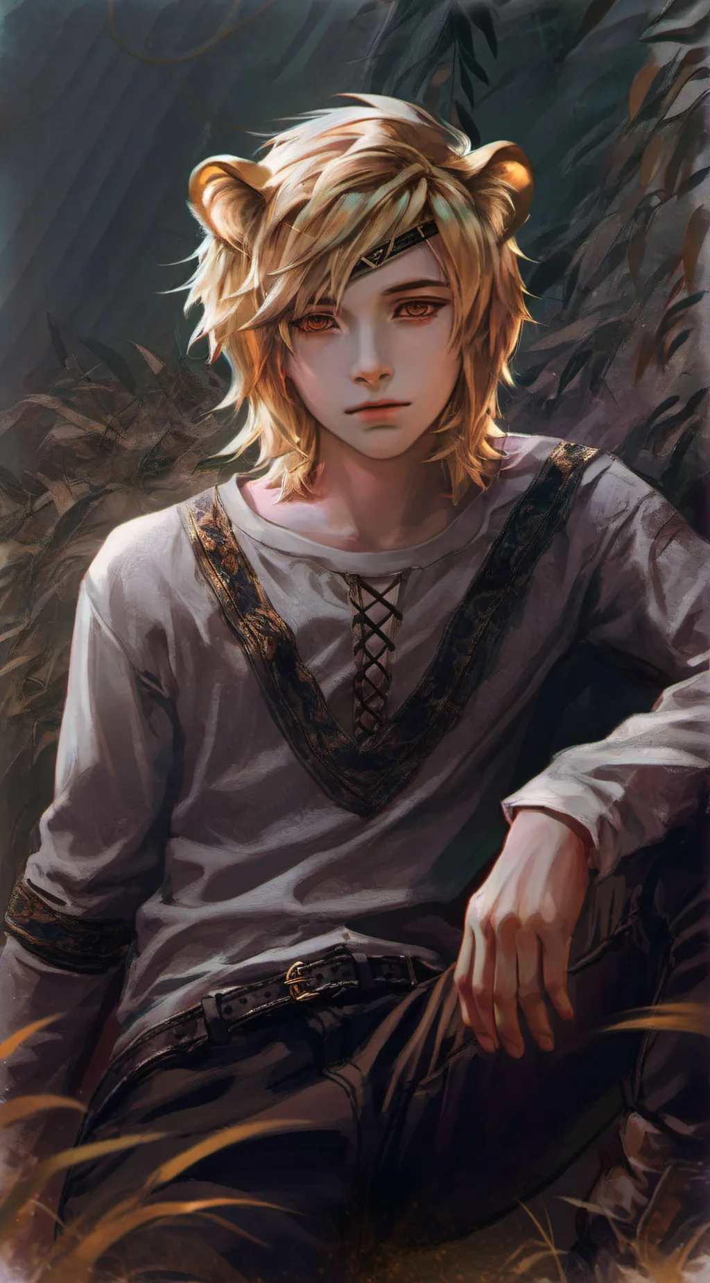 ai character: Leo background