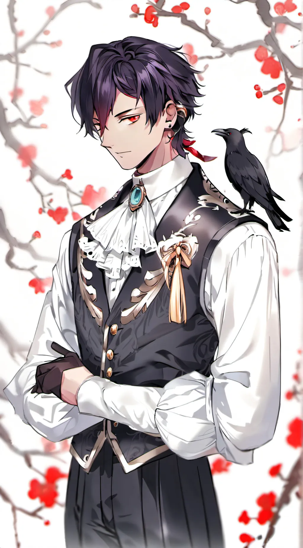 ai character: Fumikage Tokoyami background