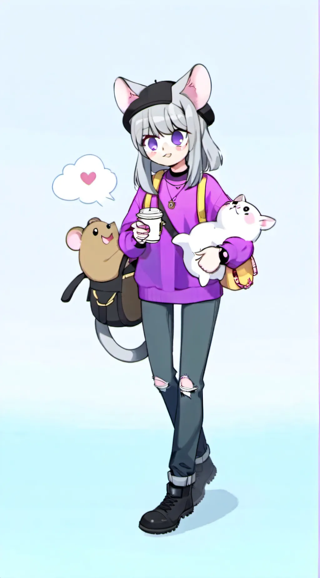ai character: makiko background