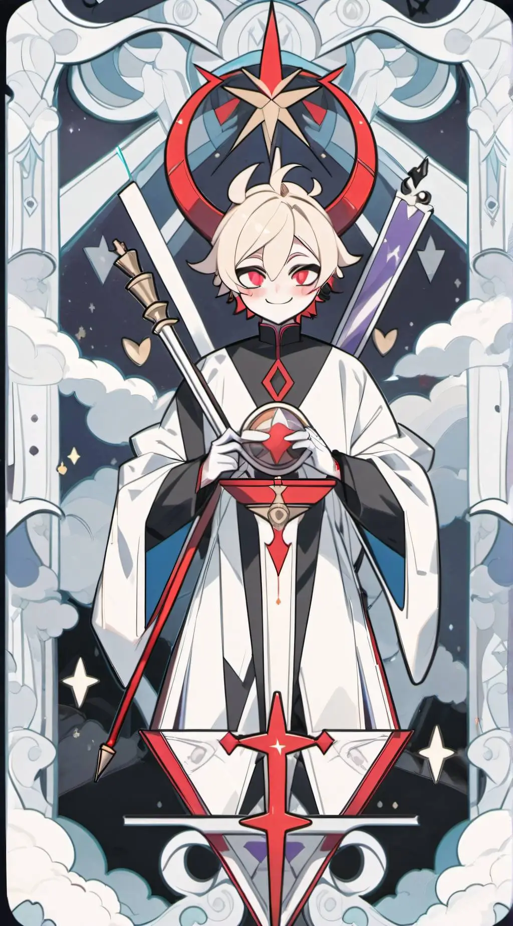 ai character: drunk lucifer background