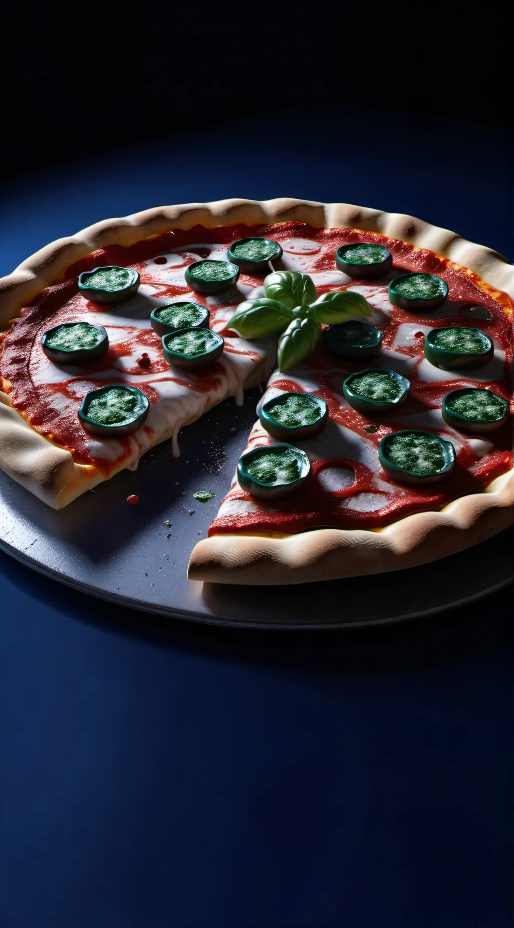 ai character: pizza background