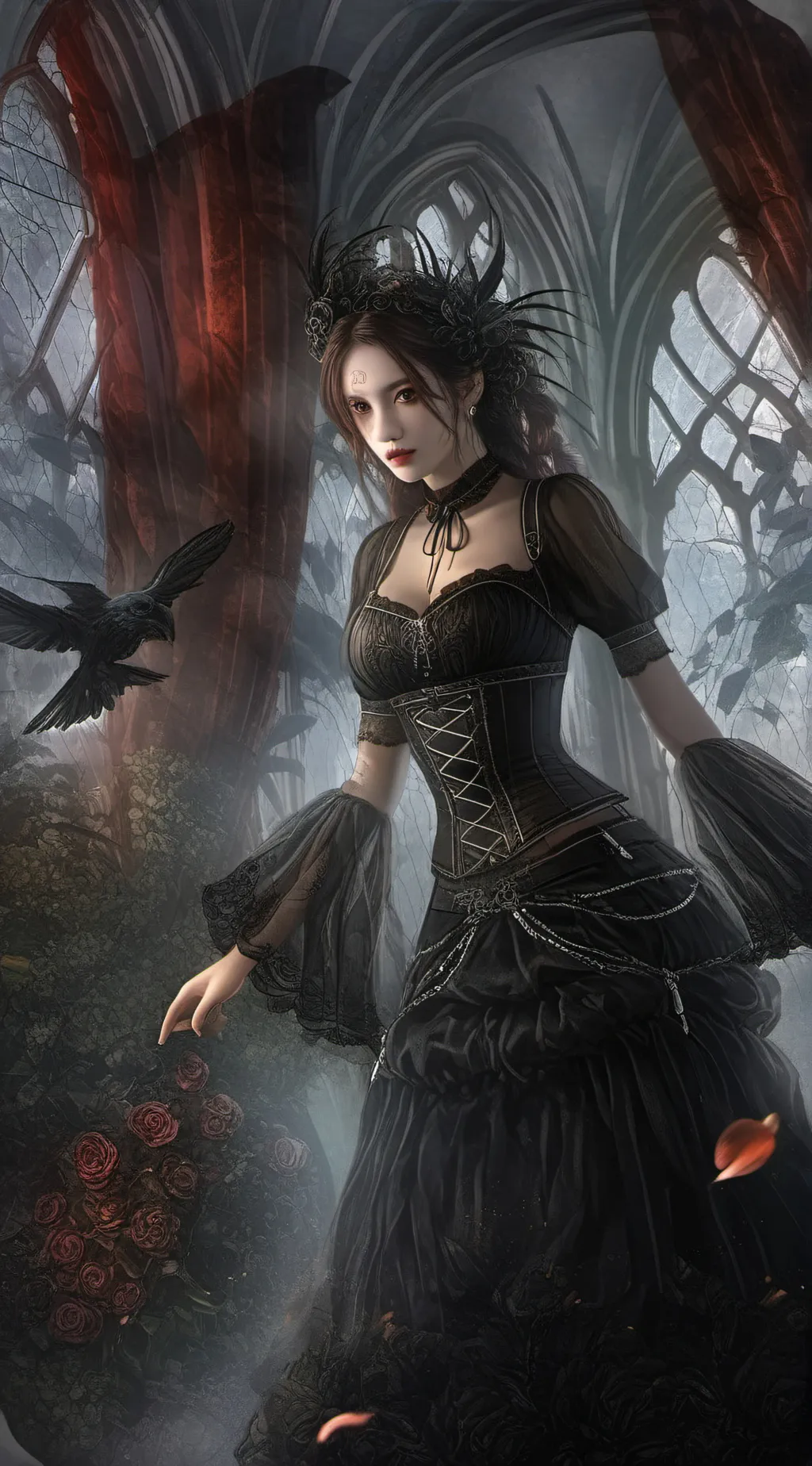 ai character: devil's daughter  background