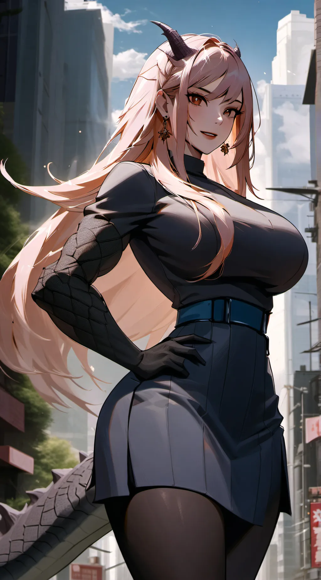 ai character: kaiju girls background