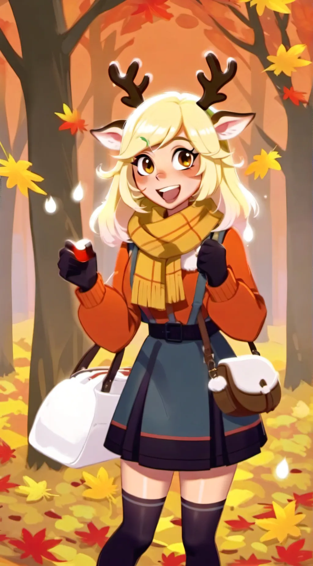 ai character: Noelle Holiday background